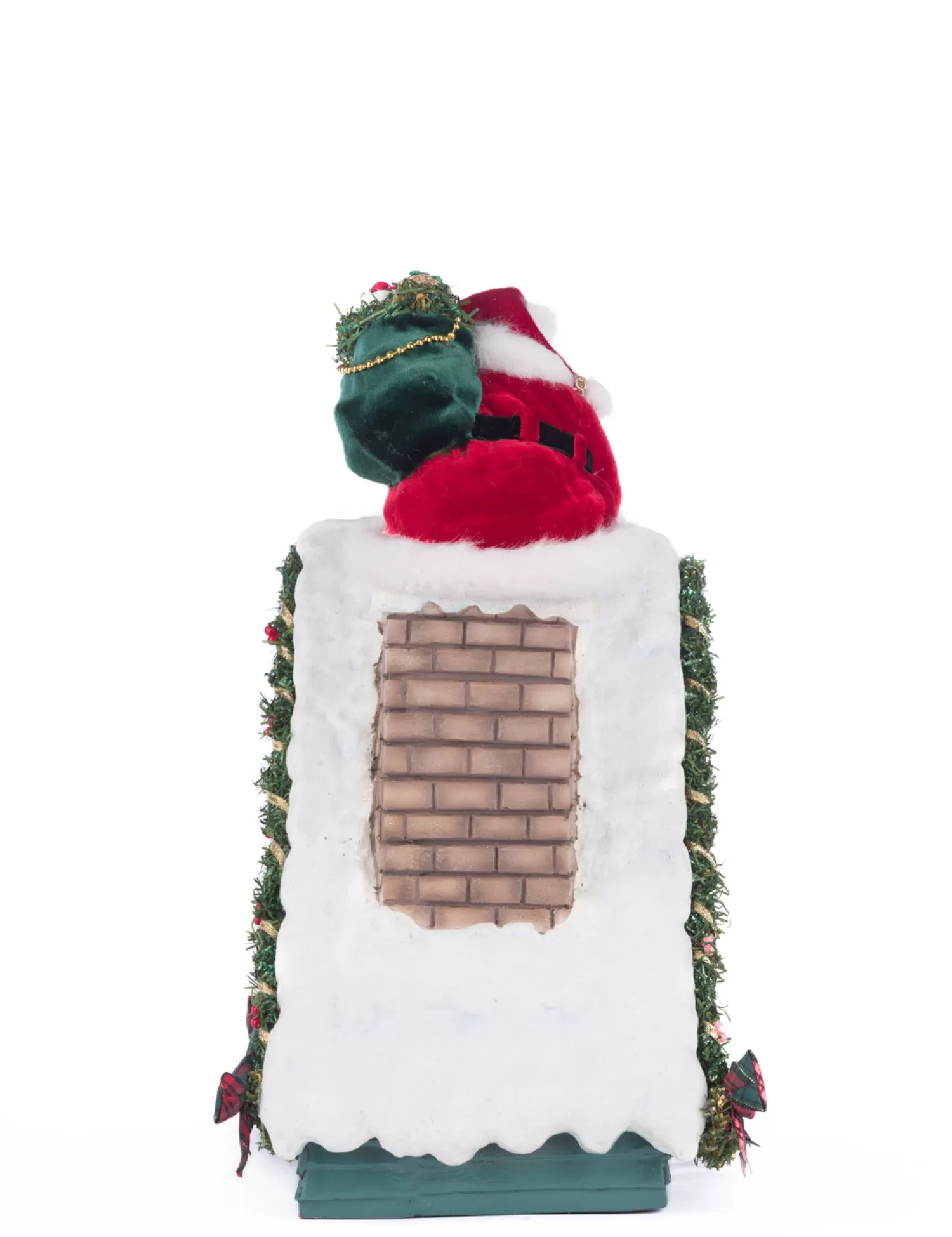 The Jolly Christmas Shop Santa Christmas Decorations | Countdowns & Advents | Katherine's Collection 13" Lighted Santa In Chimney Christmas Countdown Decoration 28-428277