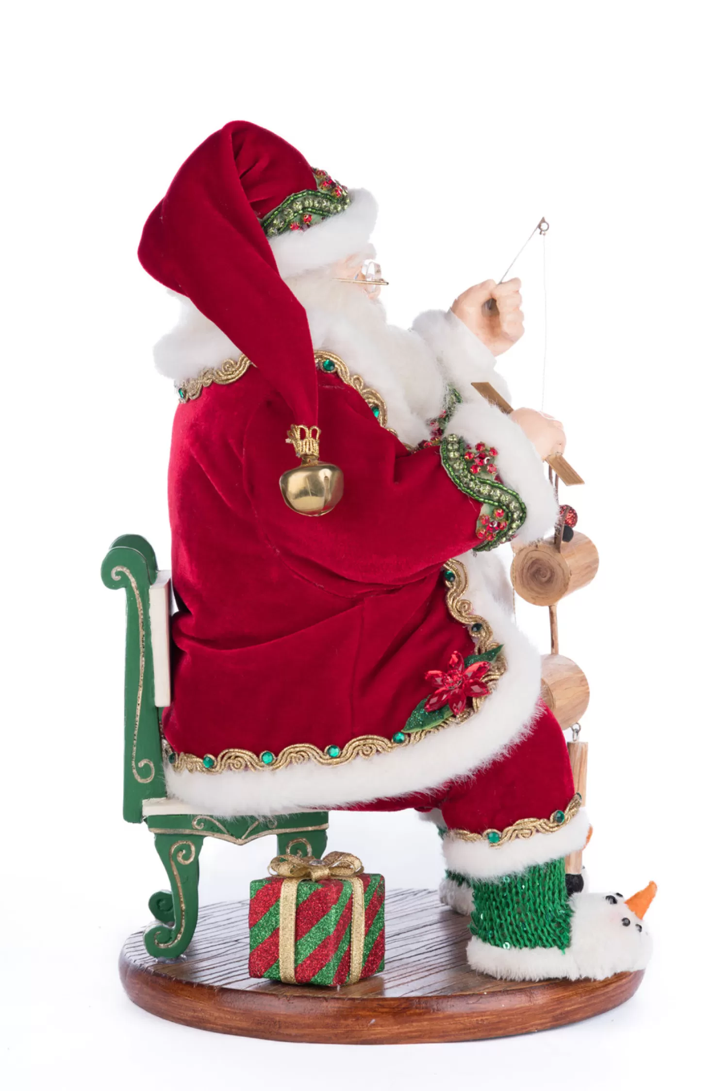 The Jolly Christmas Shop Santa Christmas Decorations | Figures | Katherine's Collection 14" Holiday Magic Santa With Marionette Christmas Decoration 28-428334