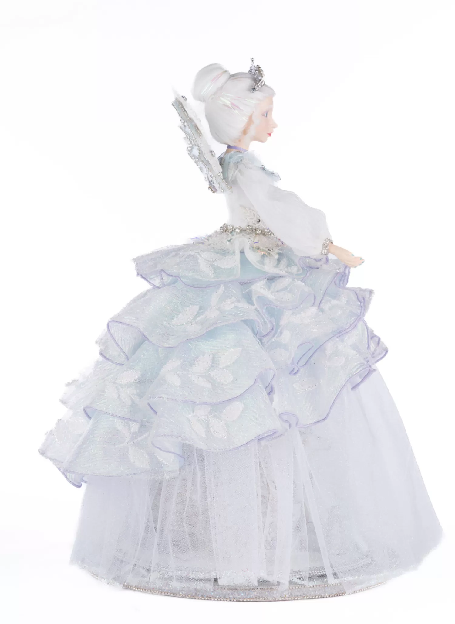 The Jolly Christmas Shop Table Decorations | Lighted Christmas Decorations | Katherine's Collection 20" Queen Crystalline Cloche And Doll Christmas Decoration 28-428291