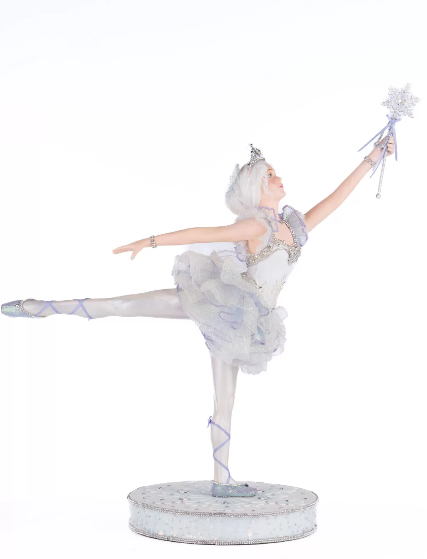 The Jolly Christmas Shop Snowflake Soiree | Snow Christmas Decorations | Katherine's Collection 22.5" Crystalline Ice Princess Ballerina Tabletop Christmas Decoration 28-428295