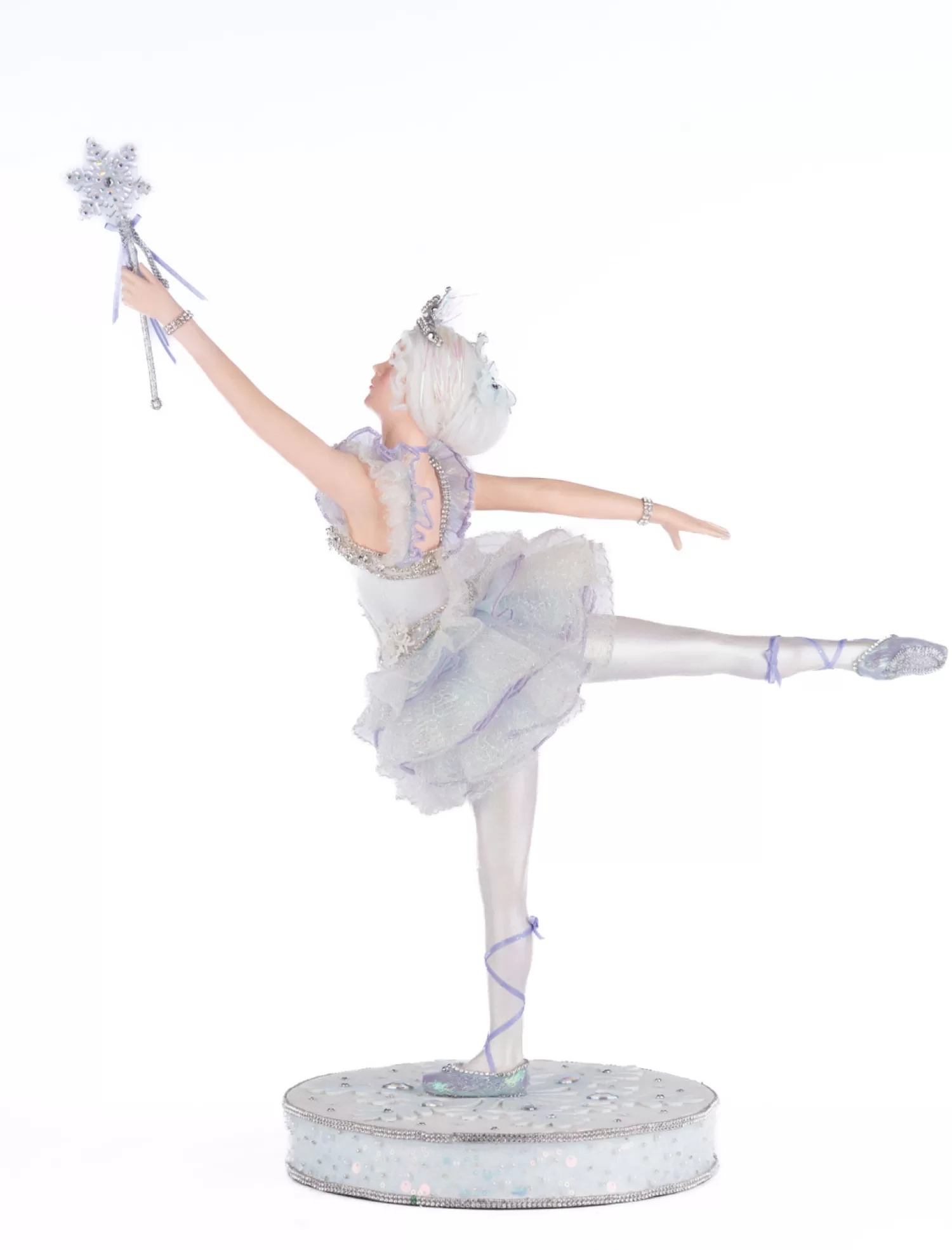 The Jolly Christmas Shop Snowflake Soiree | Snow Christmas Decorations | Katherine's Collection 22.5" Crystalline Ice Princess Ballerina Tabletop Christmas Decoration 28-428295