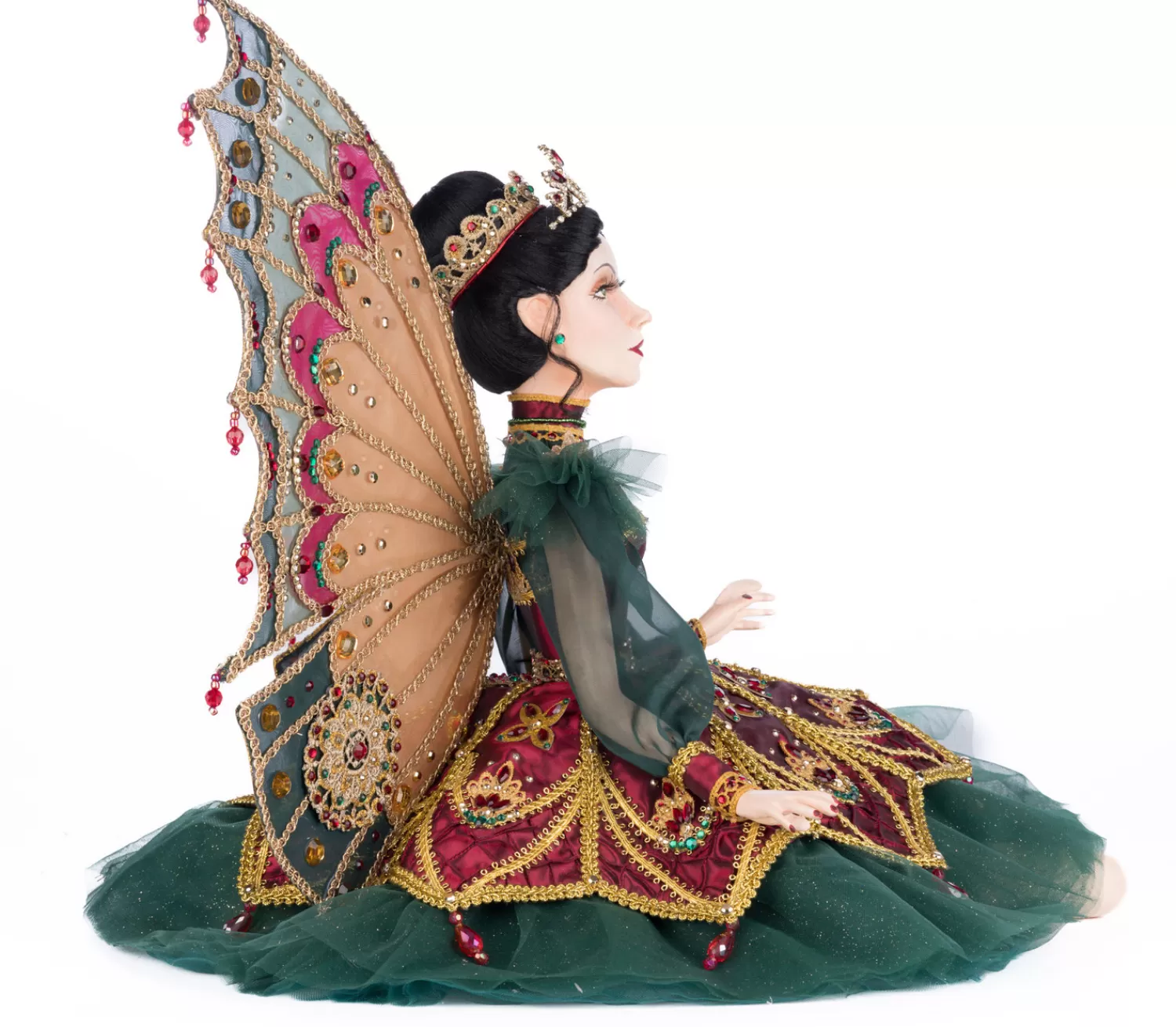 The Jolly Christmas Shop Figures | Katherine's Collection·Christmas Castle | Katherine's Collection 23" Belle Noelle Sitting Fairy Ballerina Doll Christmas Decoration 28-428237