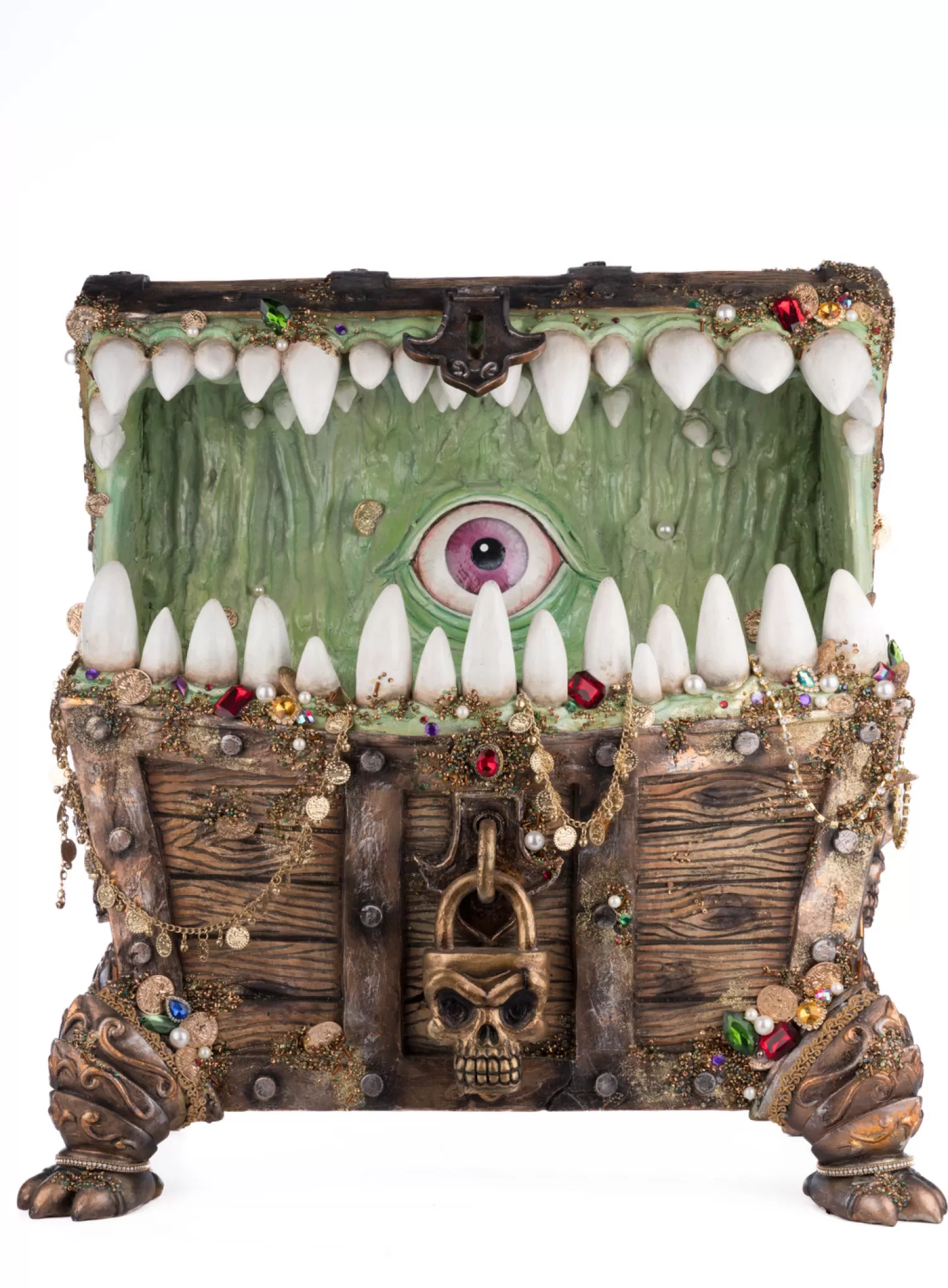 The Jolly Christmas Shop Katherine's Collection Halloween·Treacherous Treasure | Halloween Candy Bowls | Katherine's Collection 23" Chester The Treasure Chest Candy Container Halloween Decoration 28-428212