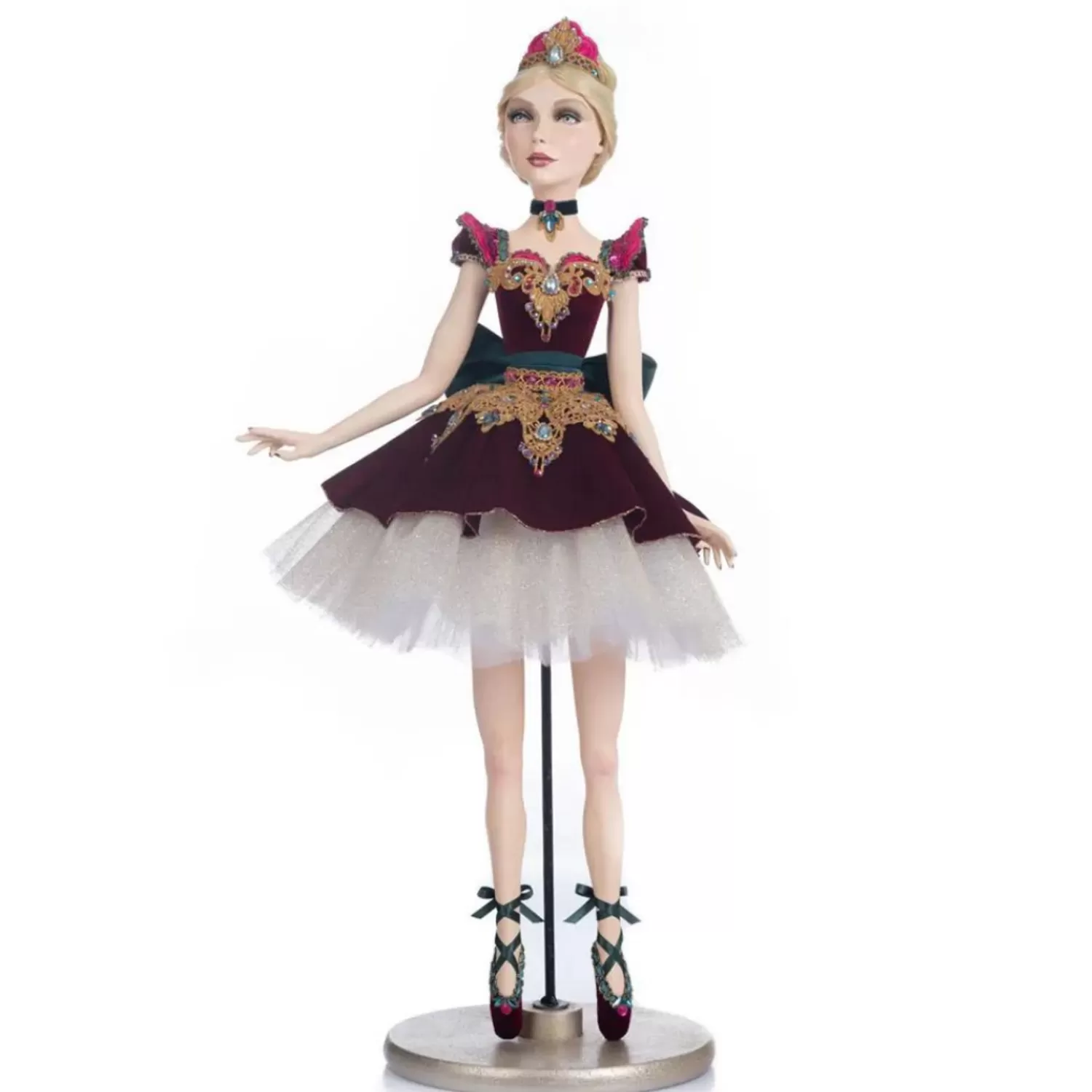 The Jolly Christmas Shop Nutcracker Decorations | Katherine's Collection·Nutcracker | Katherine's Collection 29.25" Sugar Plum Ballerina Standing Nutcracker Christmas Doll 28-328844