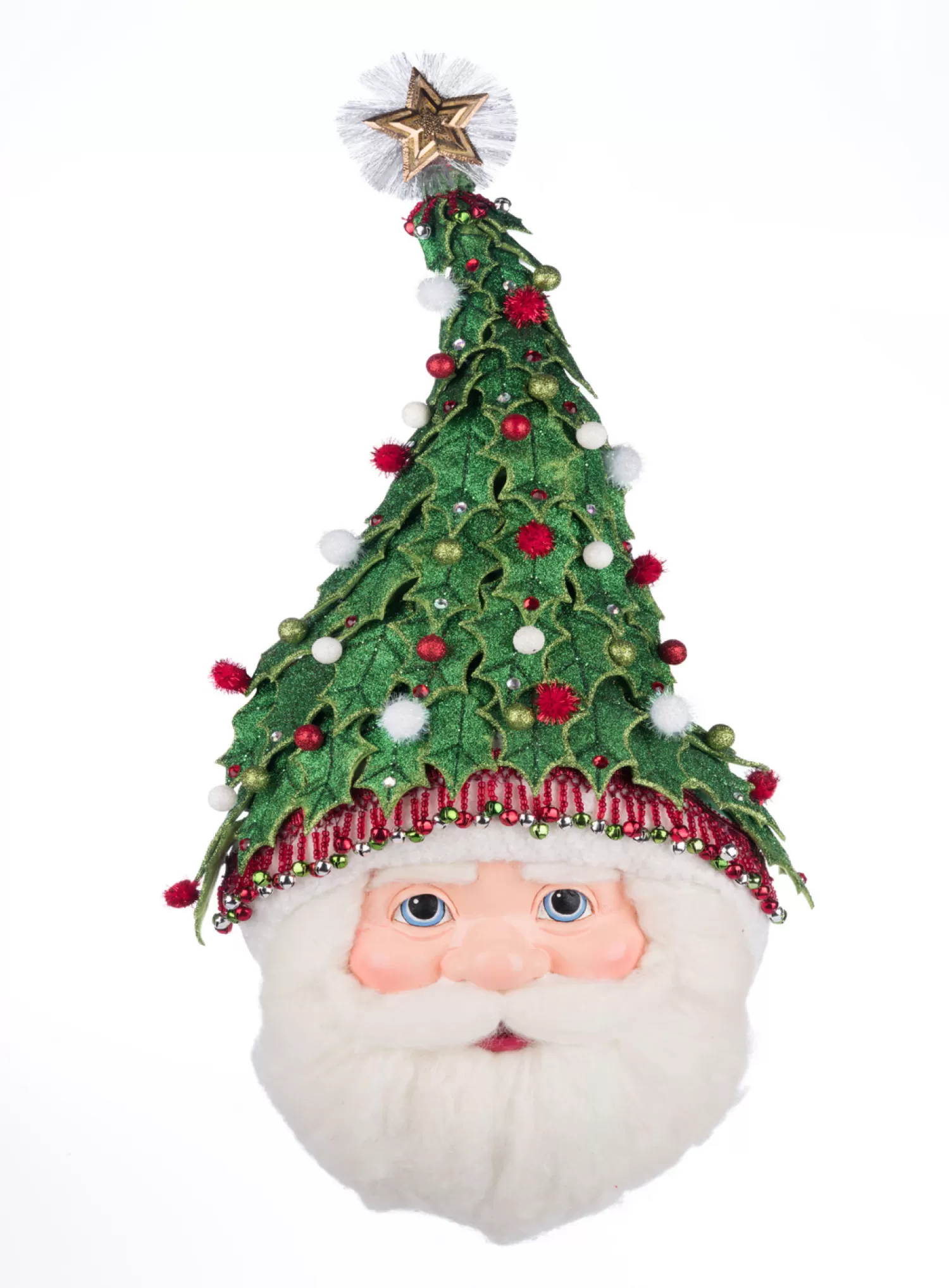 The Jolly Christmas Shop Tinsel Town | Santa Christmas Decorations | Katherine's Collection 30" Holly Woods Santa Wall Mask Christmas Decoration 28-428357