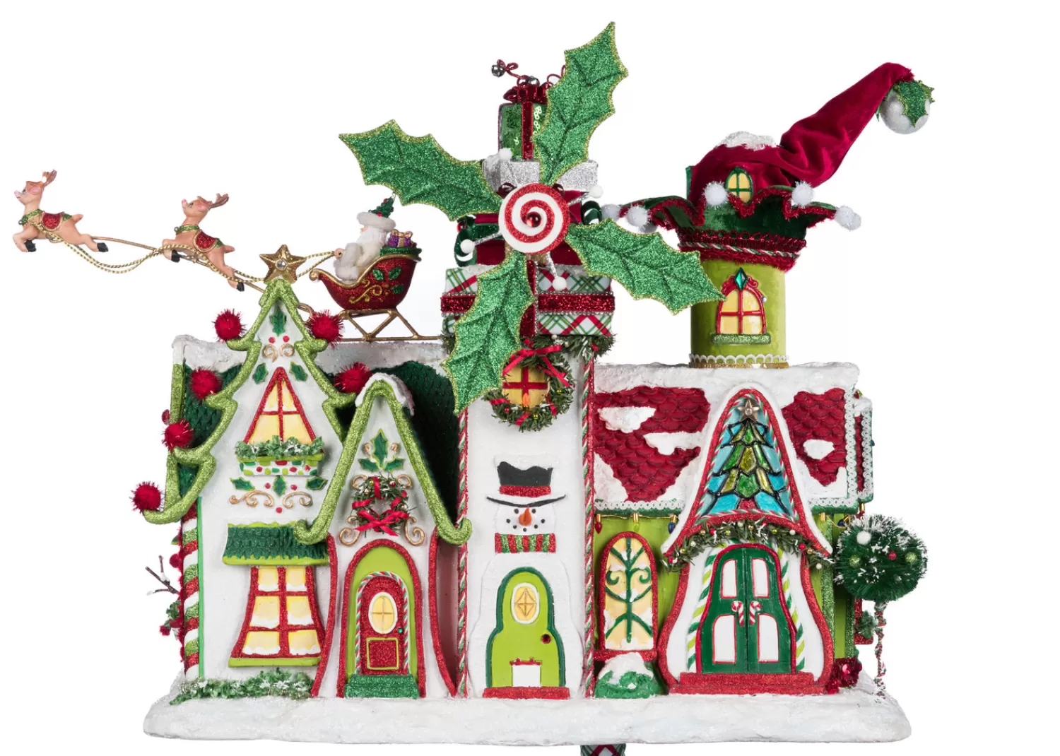 The Jolly Christmas Shop Figures | Katherine's Collection·Village Of Holly Wood | Katherine's Collection 30" Whimsical Village Mailbox Christmas Decoration 28-428338