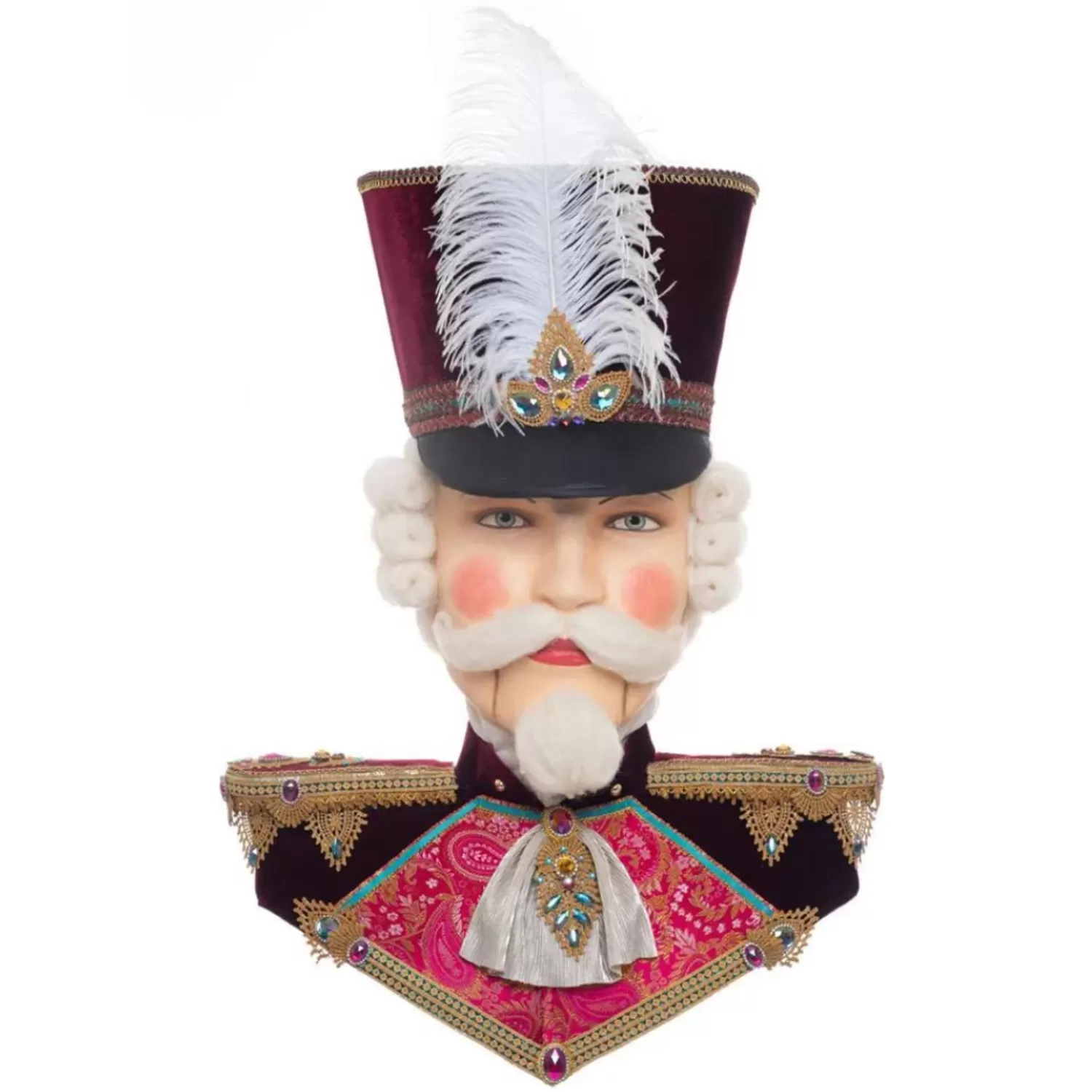 The Jolly Christmas Shop Nutcracker Decorations | Signs | Katherine's Collection 35.5" Nutcracker Wall Mask Christmas Decoration 28-328849