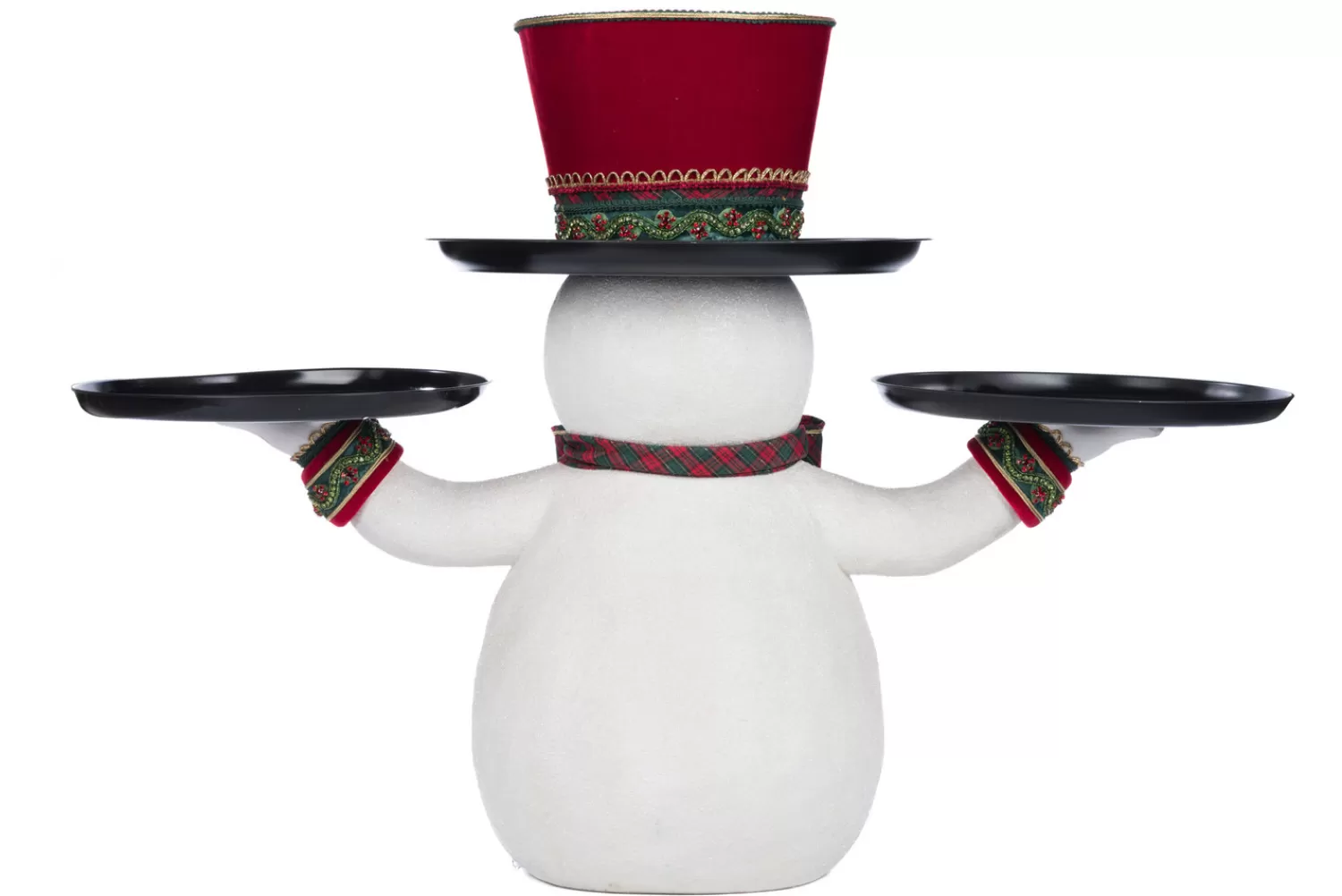 The Jolly Christmas Shop Snowman Christmas Decorations | Hot Cocoa Bar | Katherine's Collection 37" Holiday Magic Snowman Christmas Serving Piece 28-428322