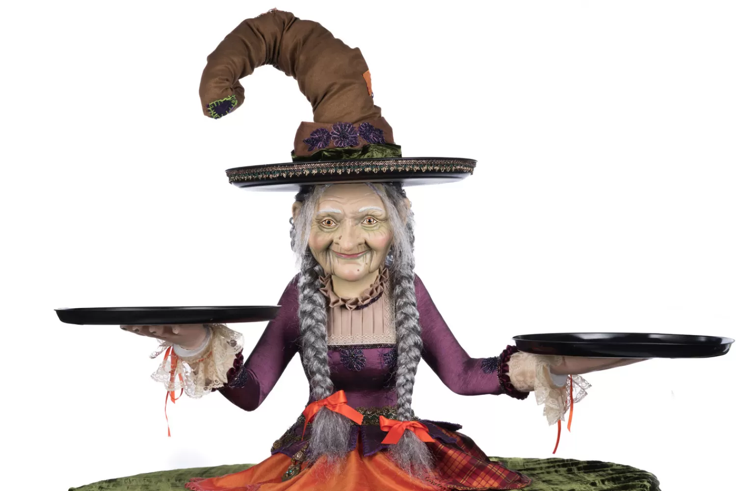 The Jolly Christmas Shop Katherine's Collection Halloween·Broomstick Acres | Katherine's Collection 40" Gertrude Grimoir Witch Cupcake Server Halloween Decoration 28-428403