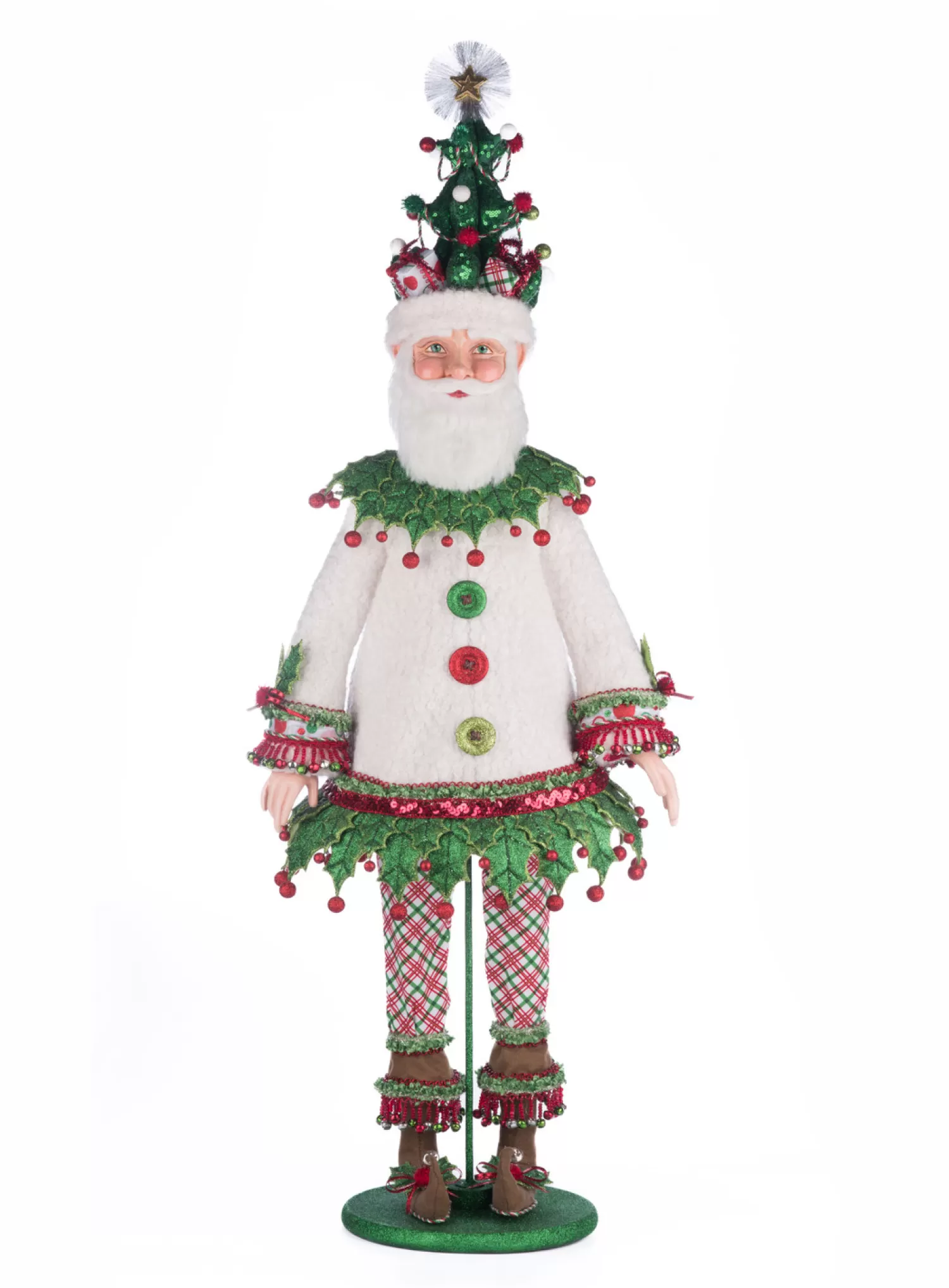 The Jolly Christmas Shop Santa Christmas Decorations | Figures | Katherine's Collection 45.5" Papa Winterberry Santa Doll Christmas Decoration 28-428336