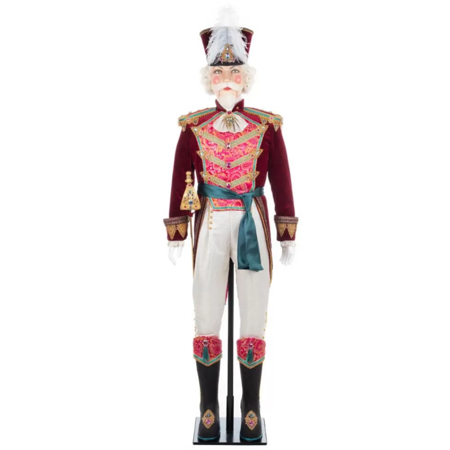 The Jolly Christmas Shop Nutcracker Decorations | Katherine's Collection·Nutcracker | Katherine's Collection 70" Life Size Sugar Plum Prince Nutcracker Doll 28-328843