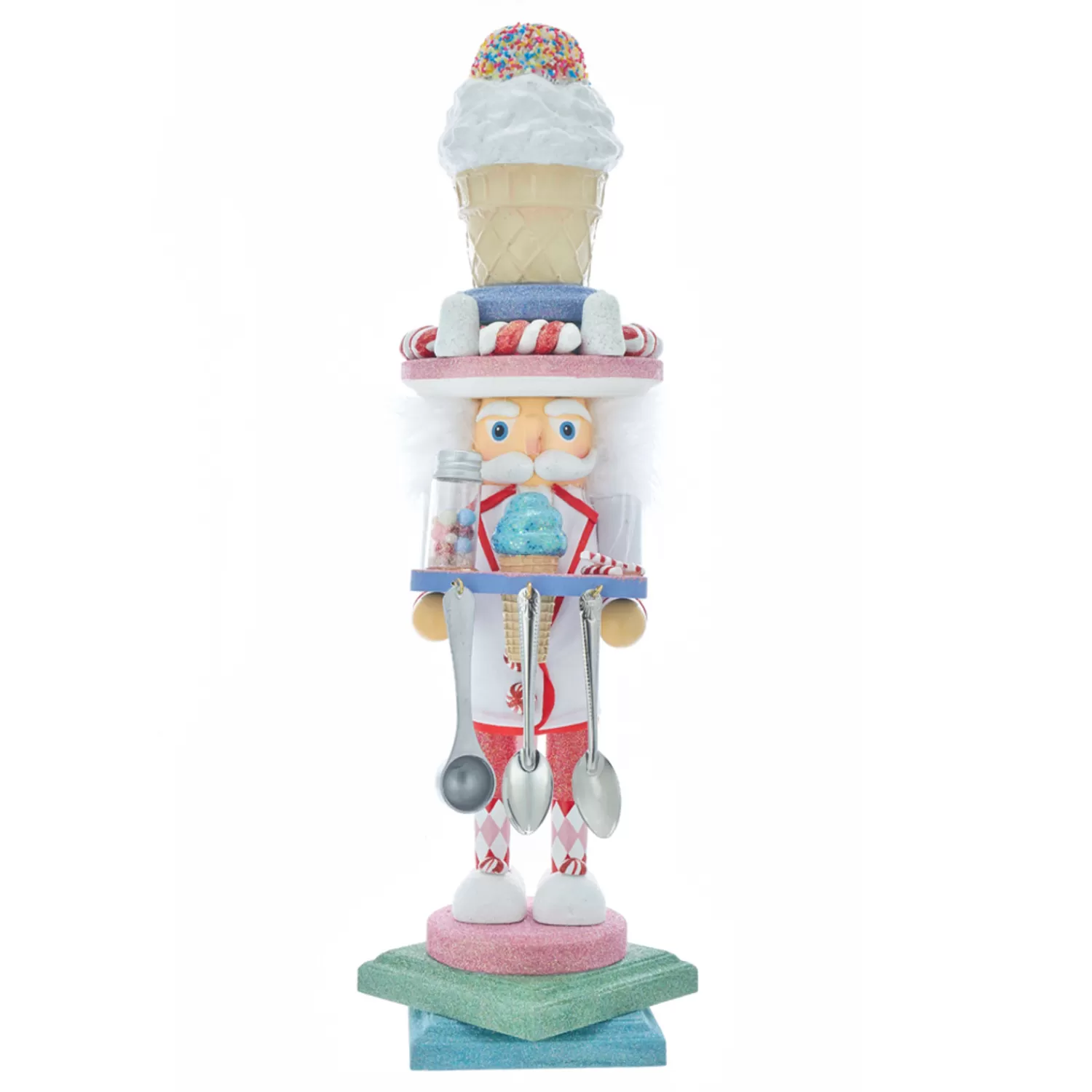 The Jolly Christmas Shop The Candy Shop | Candy And Food | Kurt Adler 19" Hollywood Nutcrackers Ice Cream Nutcracker Christmas Figure HA0404