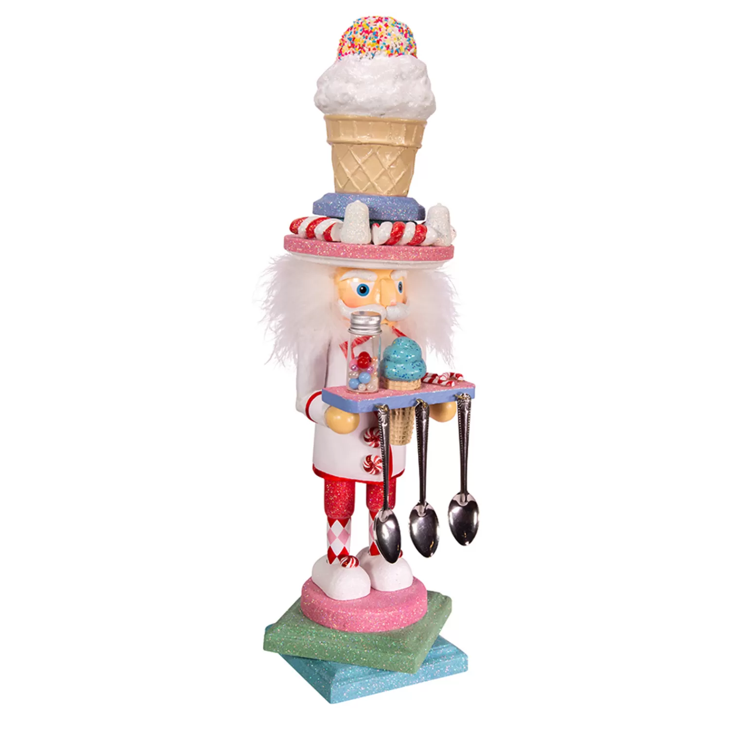 The Jolly Christmas Shop The Candy Shop | Candy And Food | Kurt Adler 19" Hollywood Nutcrackers Ice Cream Nutcracker Christmas Figure HA0404