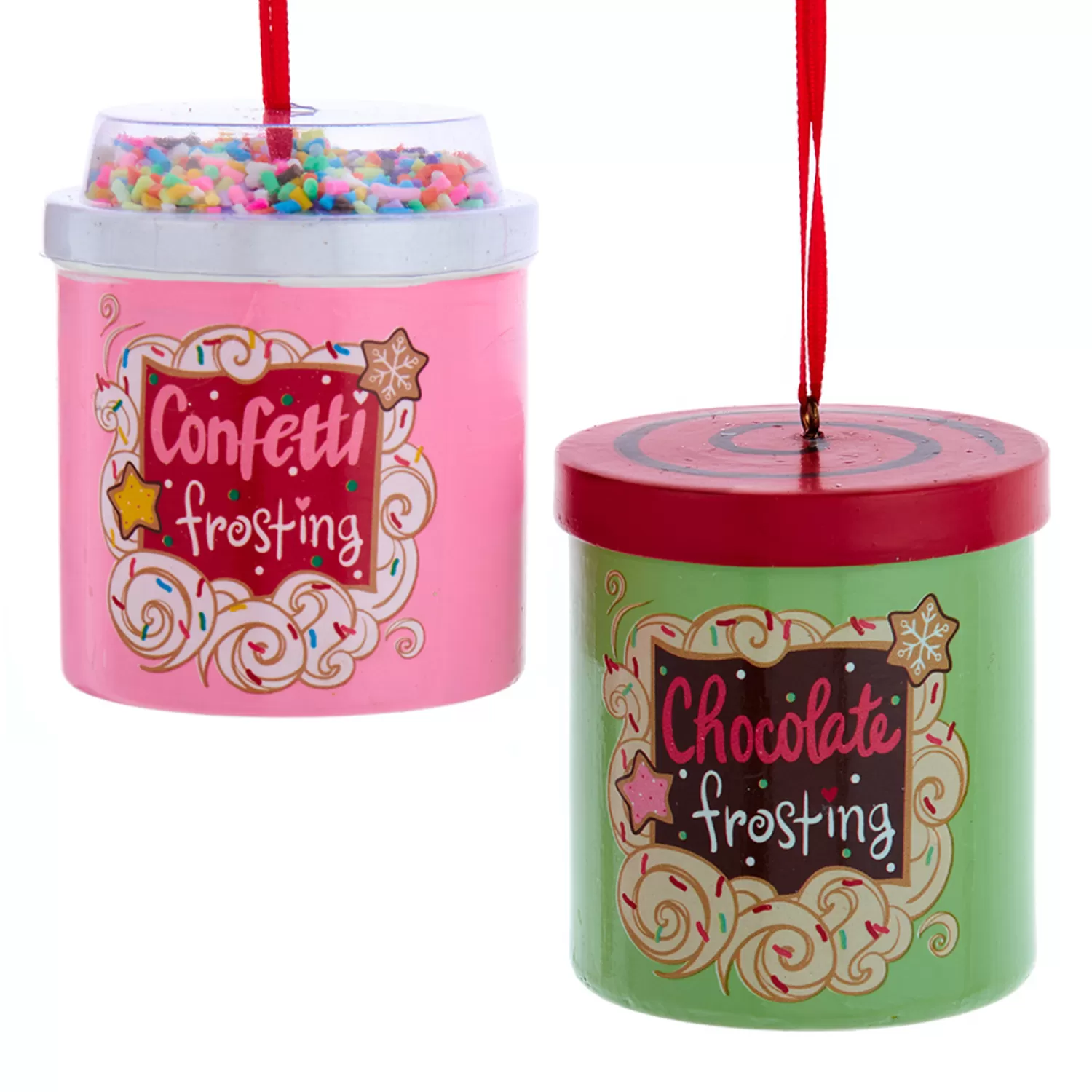The Jolly Christmas Shop Food | Kurt Adler 2.5" Cake Frosting Can Christmas Ornament D4367