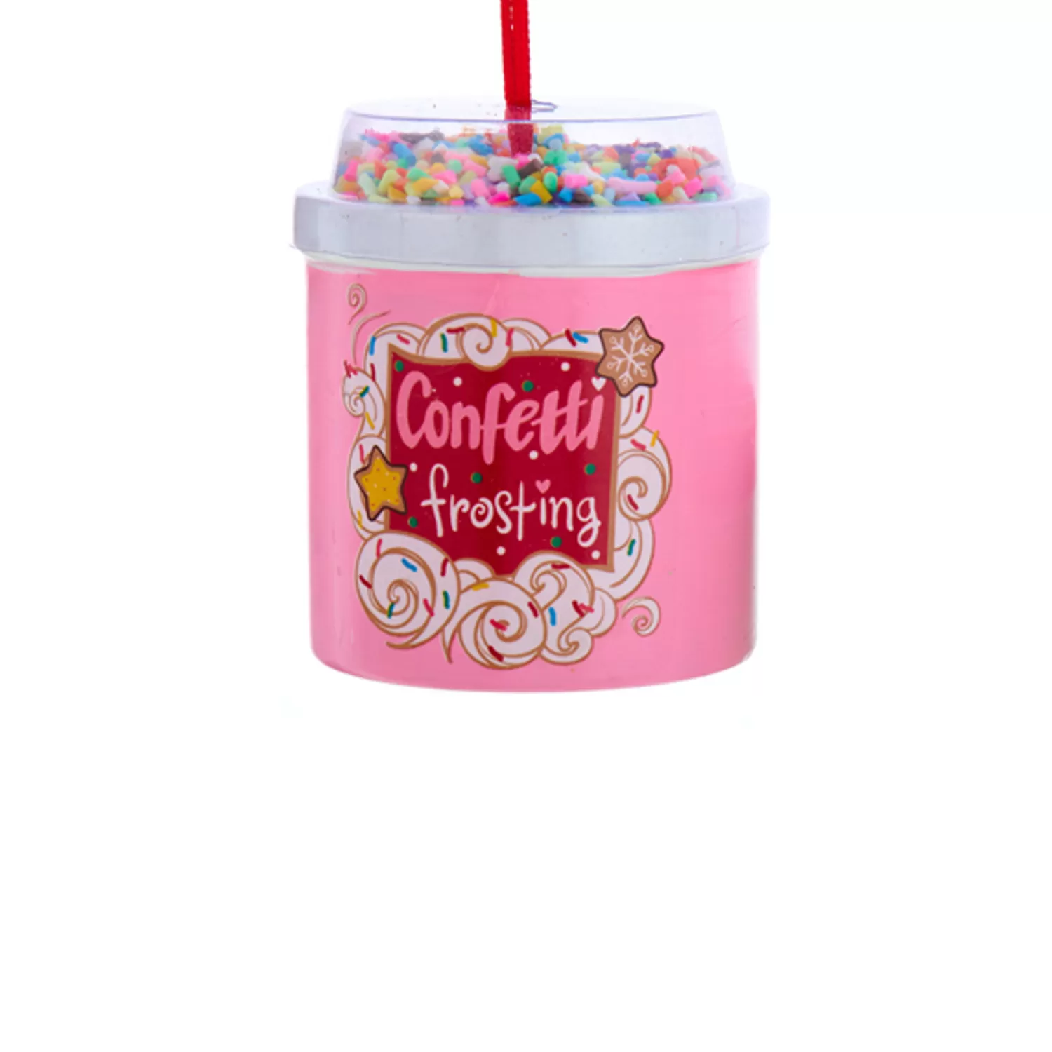 The Jolly Christmas Shop Food | Kurt Adler 2.5" Cake Frosting Can Christmas Ornament D4367