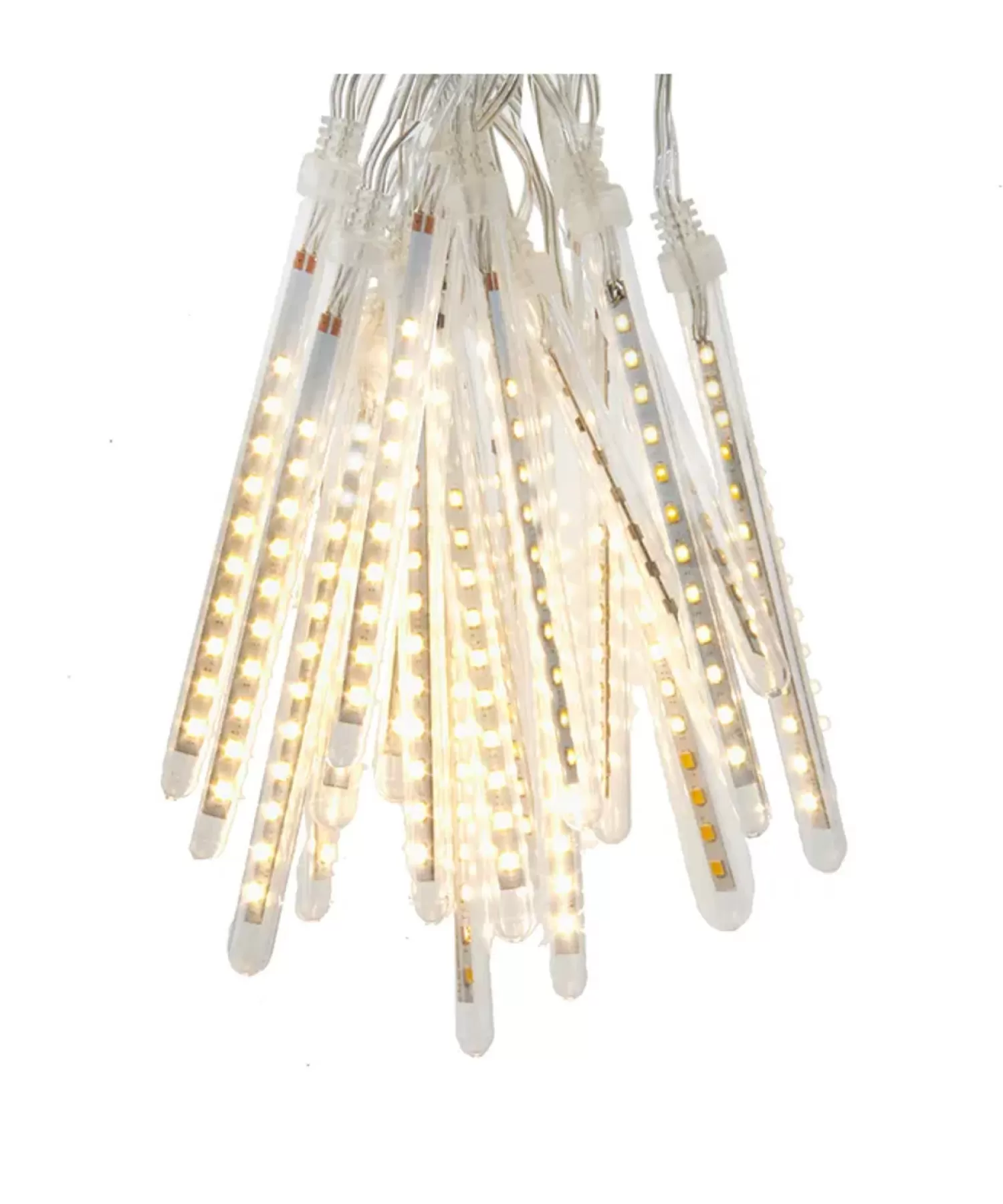 The Jolly Christmas Shop Snowflake Soiree | Snow Christmas Decorations | Kurt Adler 32' Meteor Shower Cascading Snowfall 20 Pc LED Light Set AD1054