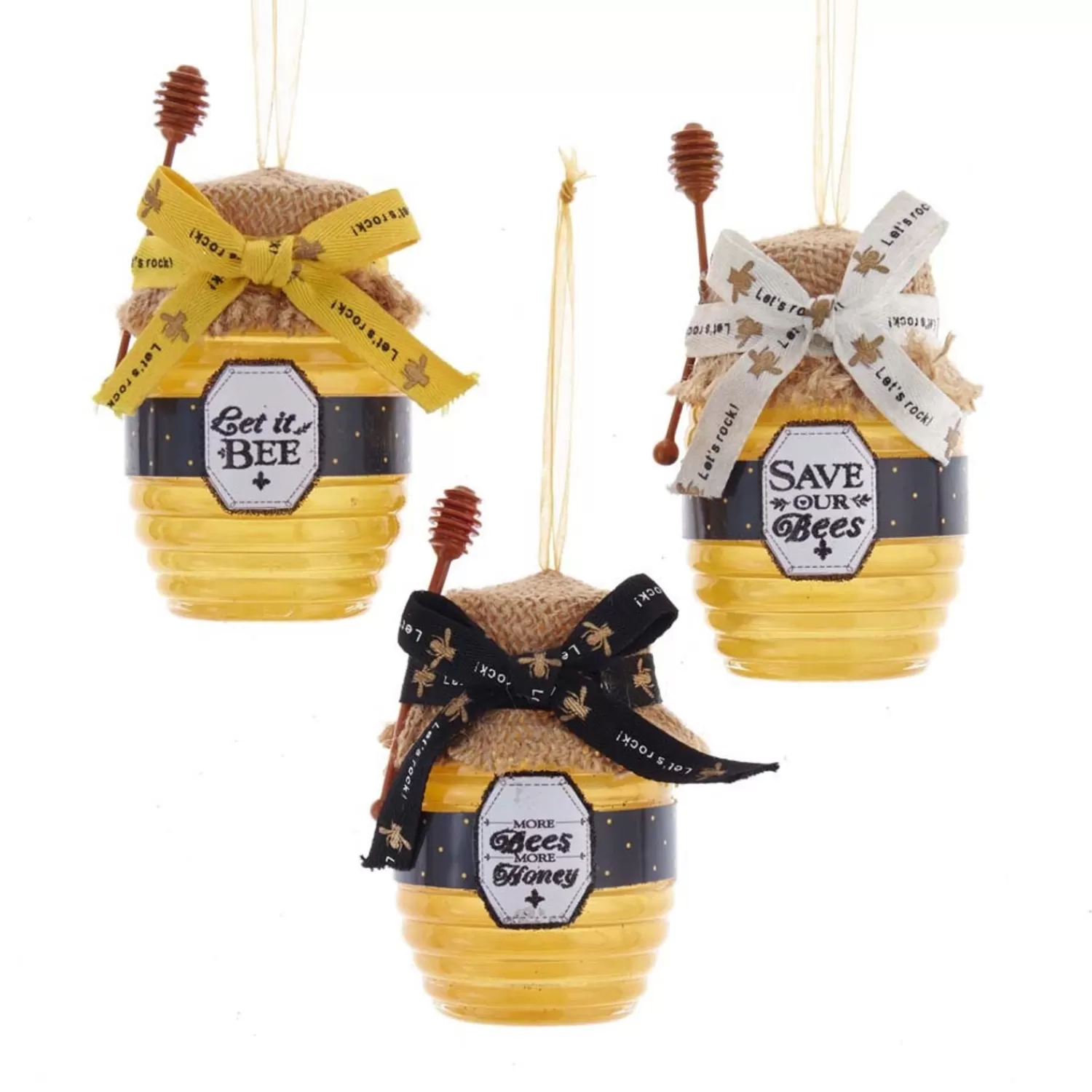 The Jolly Christmas Shop Food | Kurt Adler 4.25" Honey Jar Christmas Ornament T2705