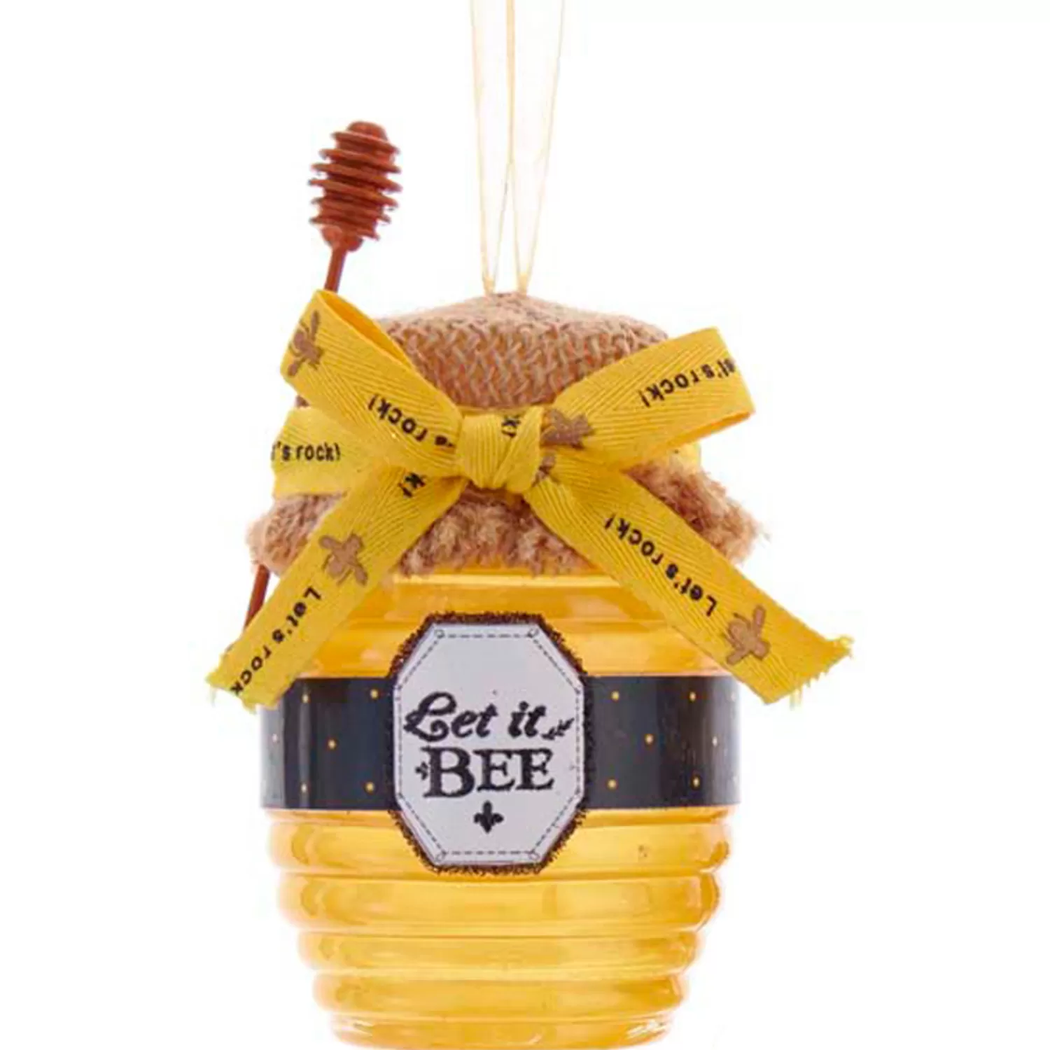 The Jolly Christmas Shop Food | Kurt Adler 4.25" Honey Jar Christmas Ornament T2705