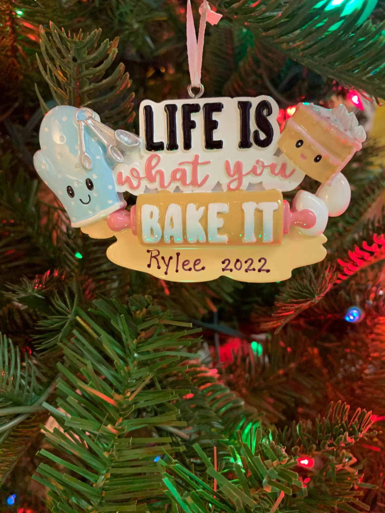 The Jolly Christmas Shop Personalized Ornaments·Misc. | Personalized Ornaments·Hobbies | Life Is What You Bake It Personalized Christmas Ornament OR2285