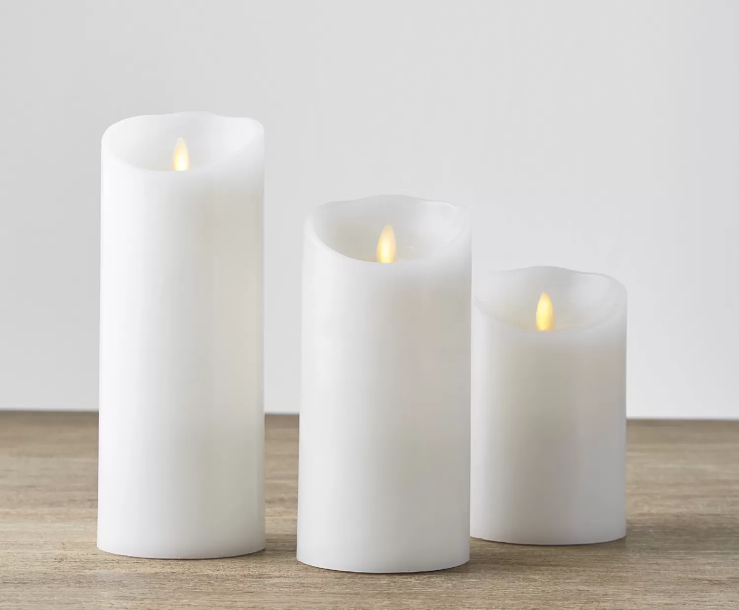 The Jolly Christmas Shop Vintage Farm House | Sleigh Bells | Liown 3.5" X 5", 7", Or 9" Moving Flame White Unscented Pillar Battery Candle