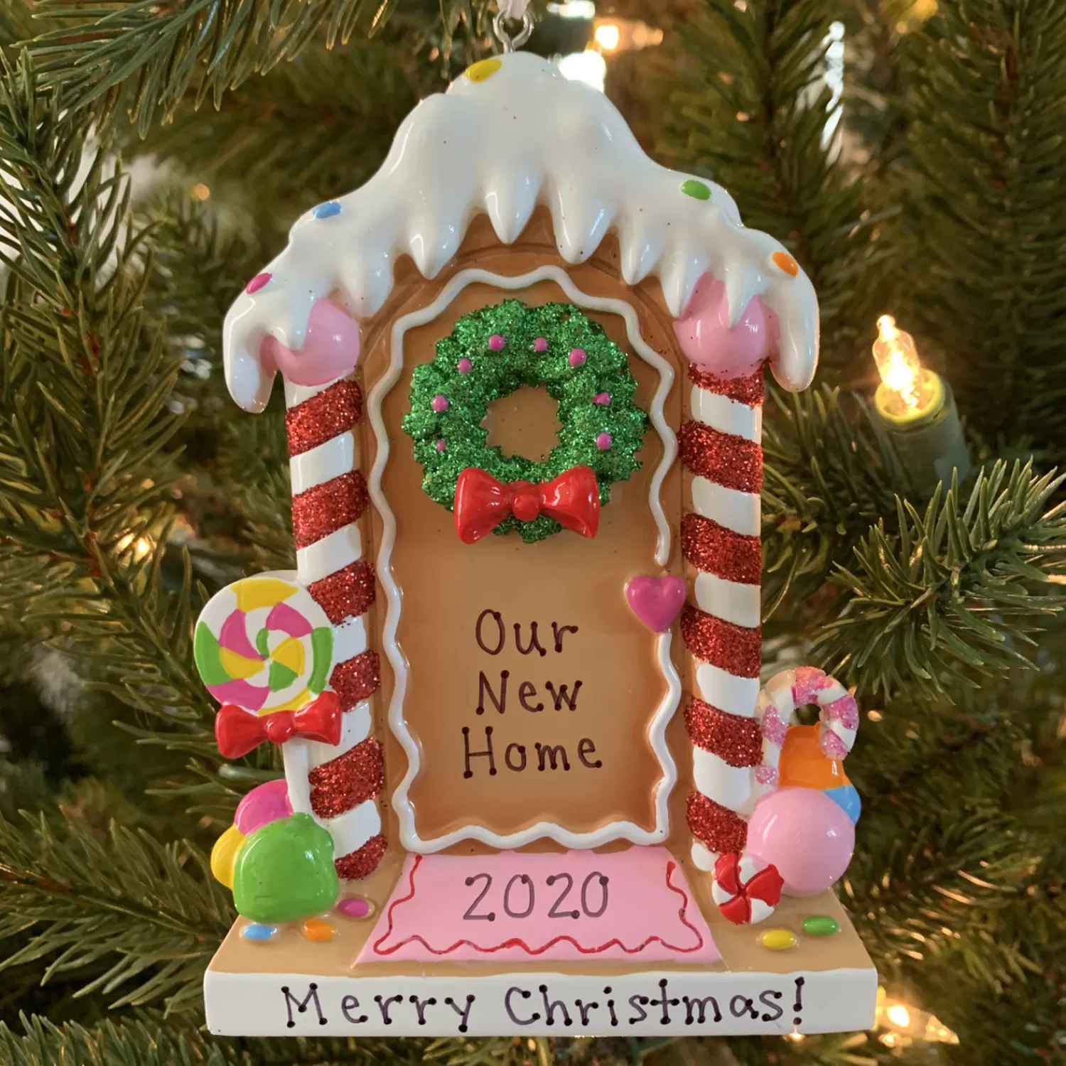 The Jolly Christmas Shop Gingerbread | Gingerbread Christmas Decorations | New Home Gingerbread House Personalized Christmas Ornament OR1894