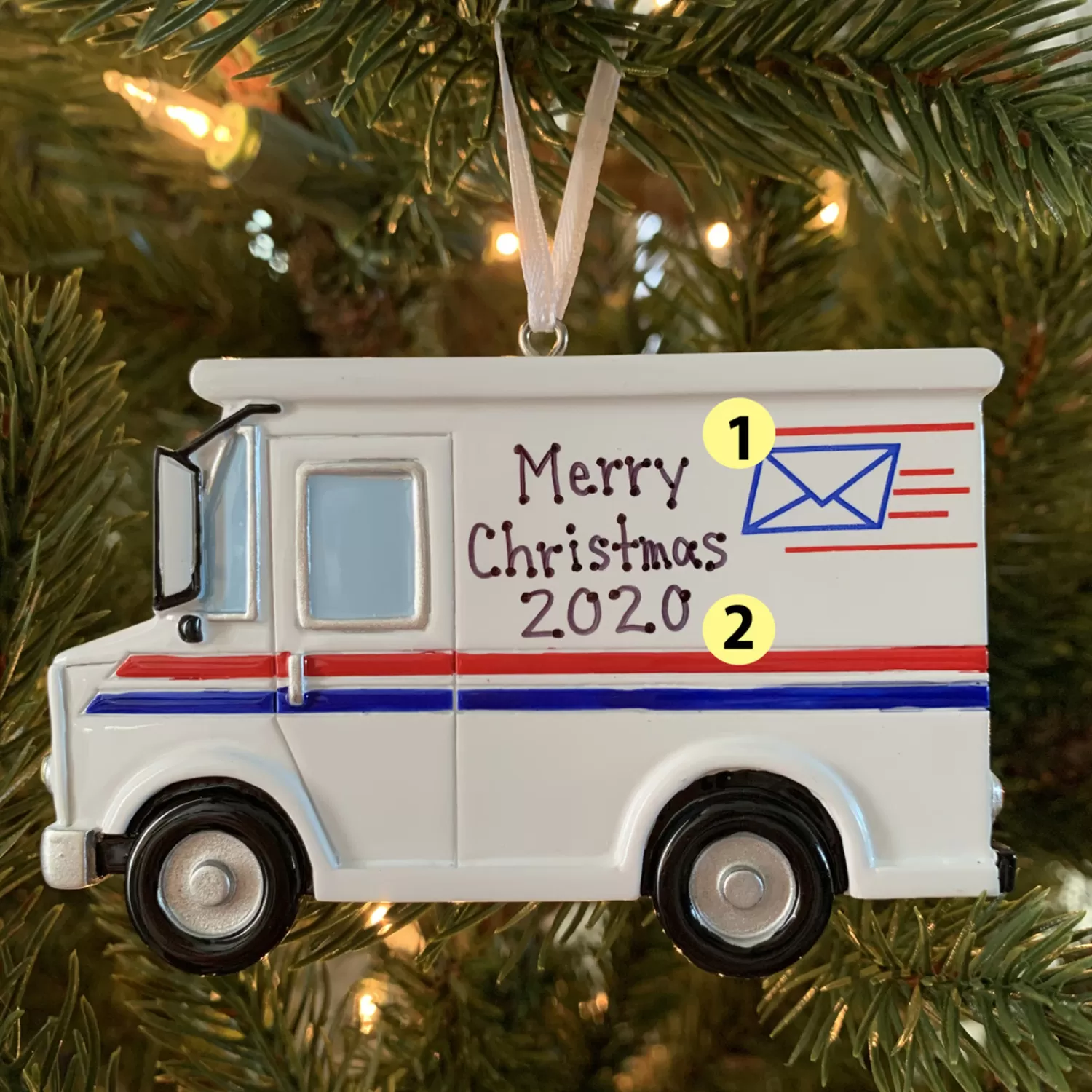 The Jolly Christmas Shop Personalized Ornaments·Jobs | Occupation | Postal Worker Mail Truck Personalized Christmas Ornament OR1815