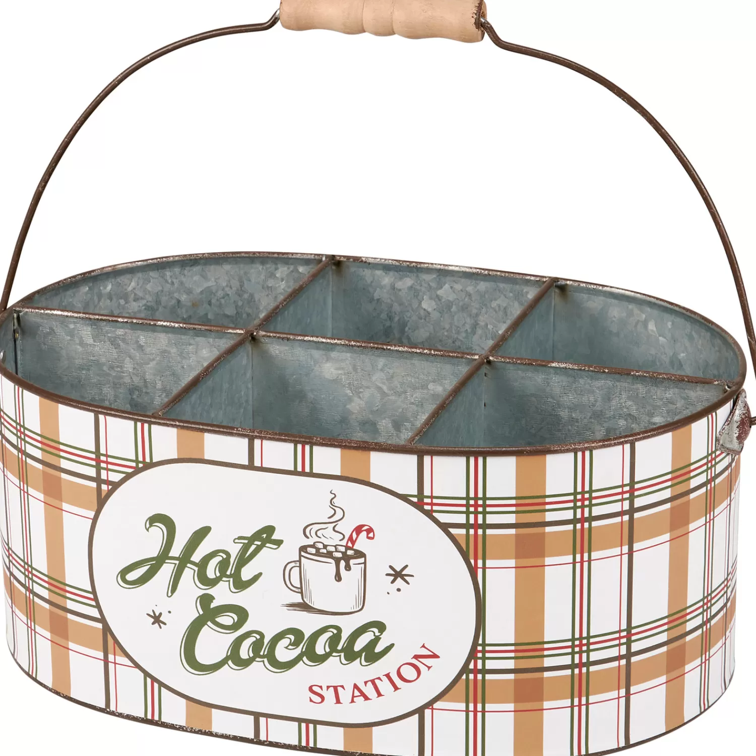 The Jolly Christmas Shop Hot Cocoa Bar | Table Decorations | Primitives By Kathy 12" Christmas Hot Cocoa Station Caddy 119060