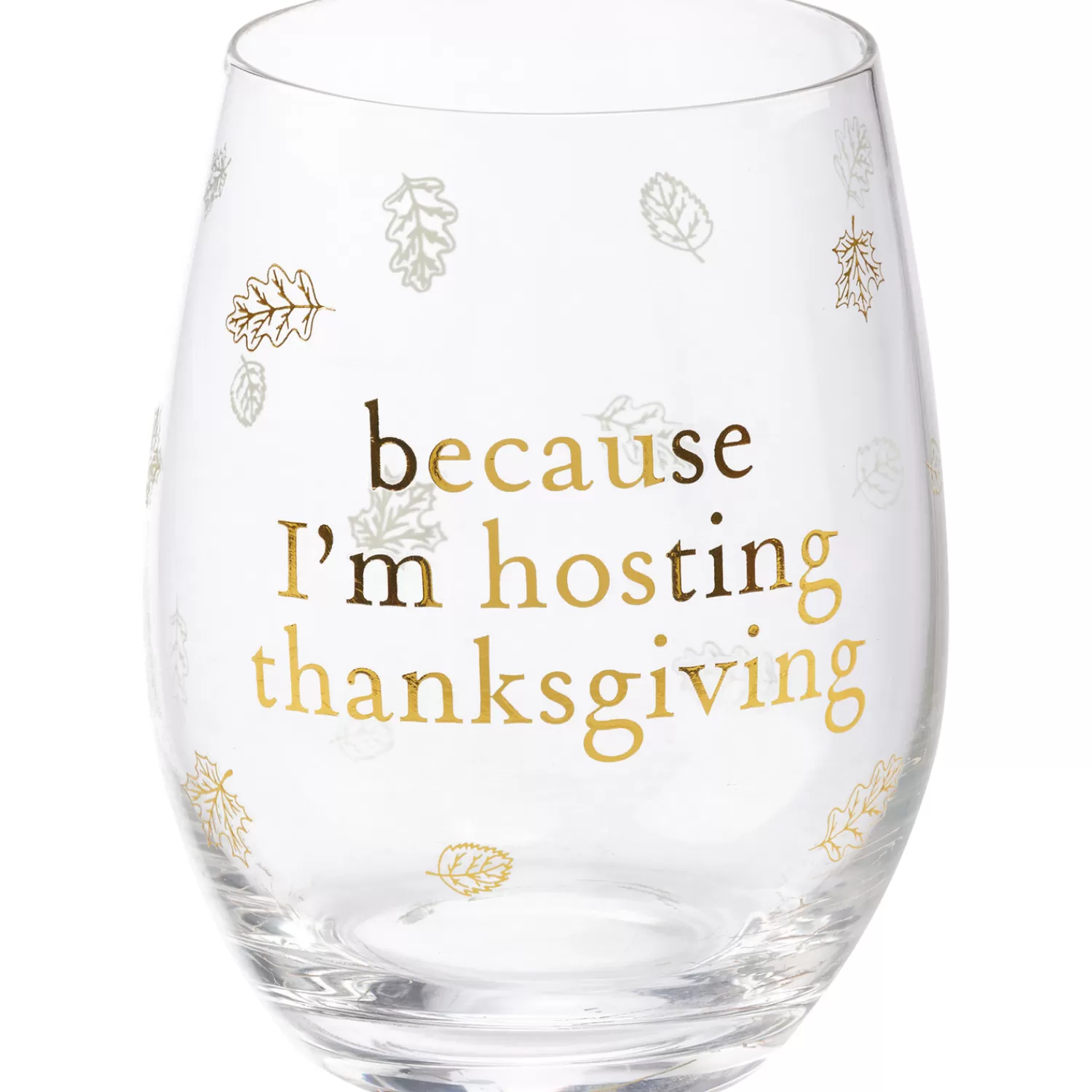 The Jolly Christmas Shop Fall Home Decor | Primitives By Kathy Because I'm Hosting Thanksgiving Wine Glass 115723