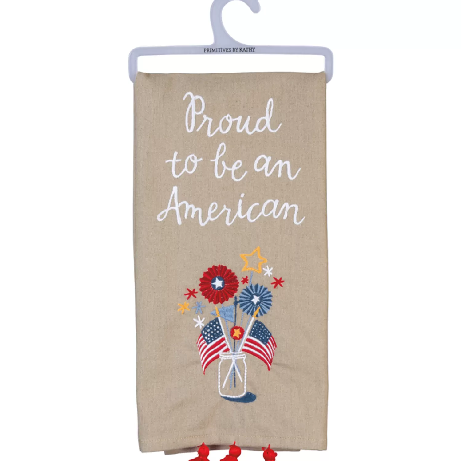 The Jolly Christmas Shop Summer Home Decor | Linens | Primitives By Kathy Proud To Be An American Kitchen Towel 100720