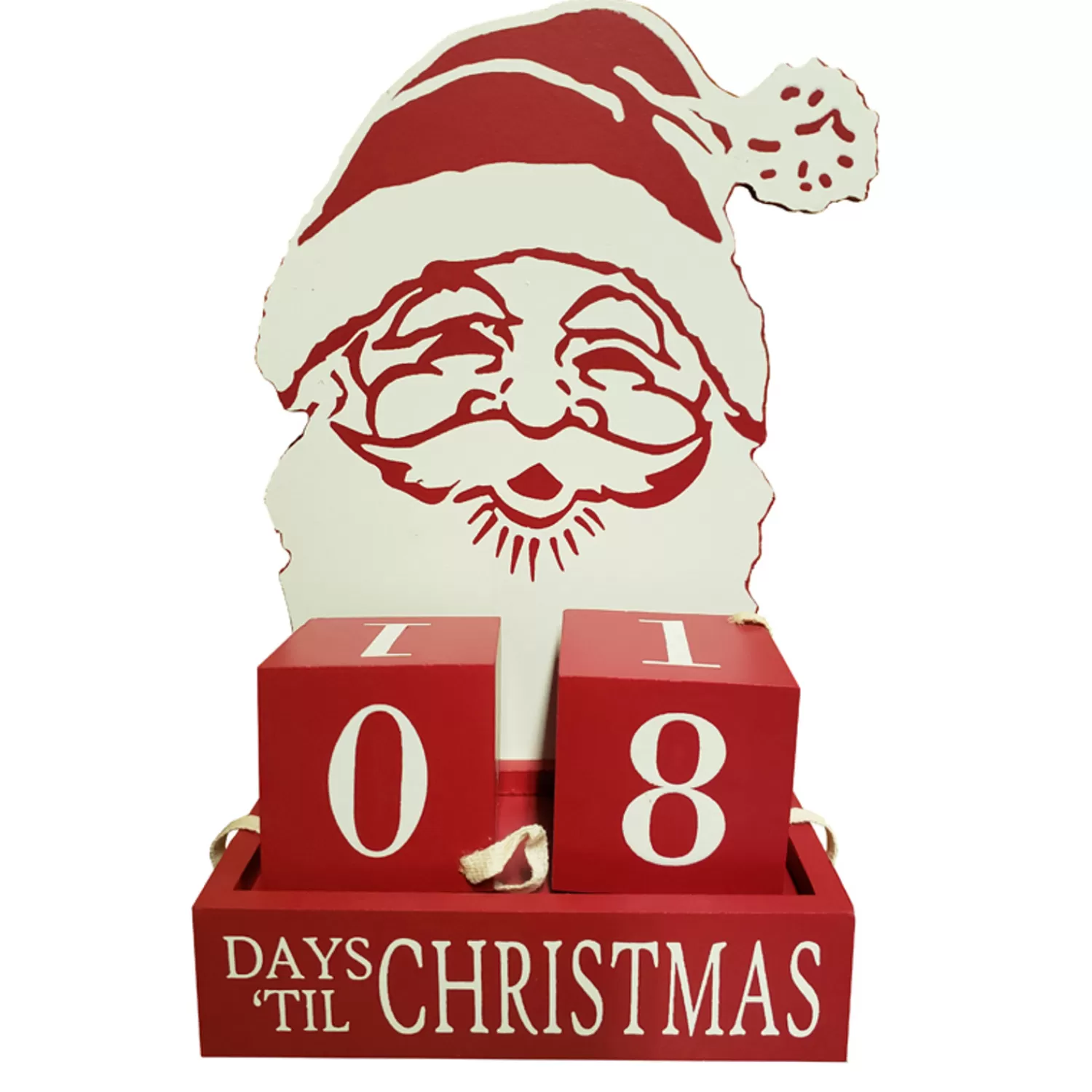 The Jolly Christmas Shop Vintage Reincarnated | Tinsel Town | Primitives By Kathy Santa Countdown Blocks 102429