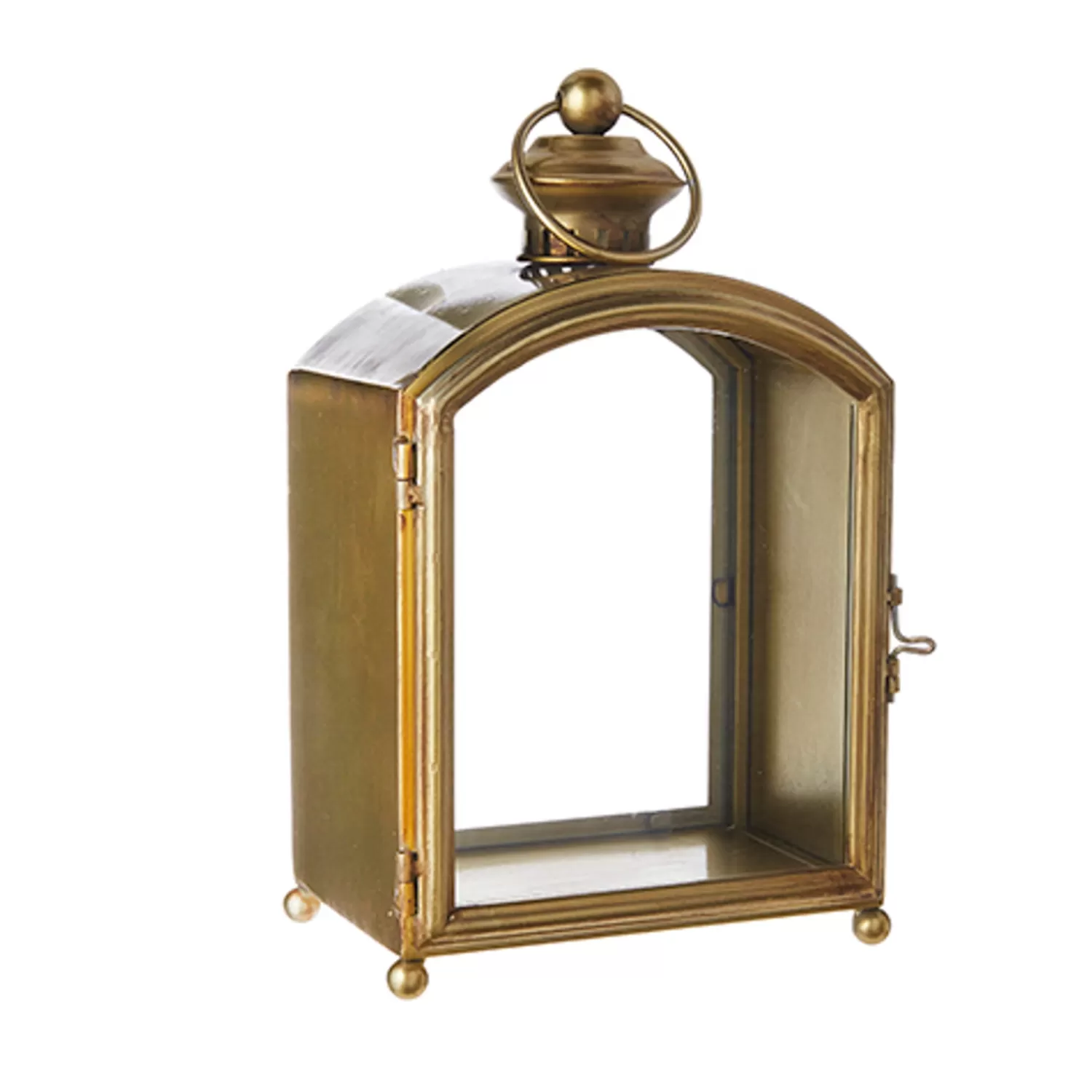 The Jolly Christmas Shop Figurines | Tartan Traditions | Raz 12.5" Gold Metal Lantern Christmas Decoration 4228003