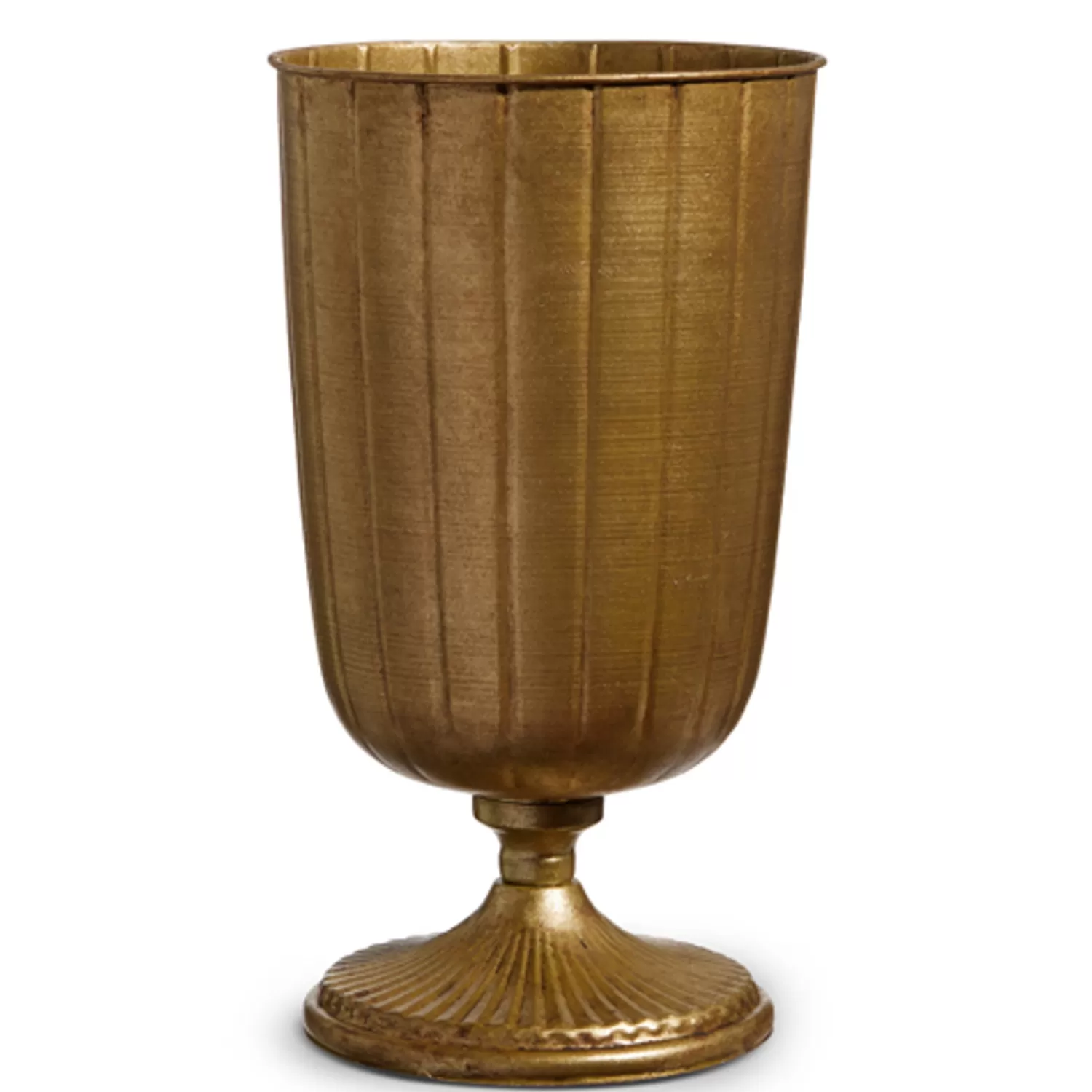 The Jolly Christmas Shop Oh Night Divine | Figures | Raz 12" Antique Gold Metal Vase Christmas Decoration 4428124