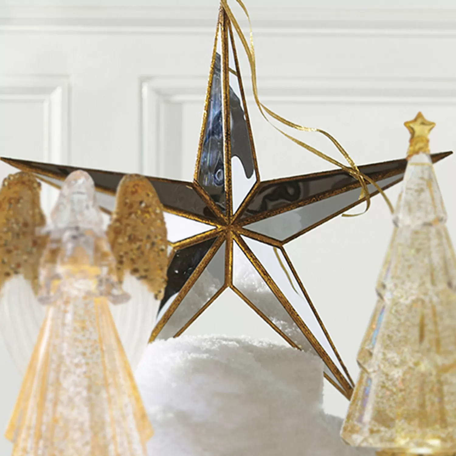 The Jolly Christmas Shop O Tannebaun | Oh Night Divine | Raz 15" Large Gold Mirrored Star Christmas Ornament 4016149