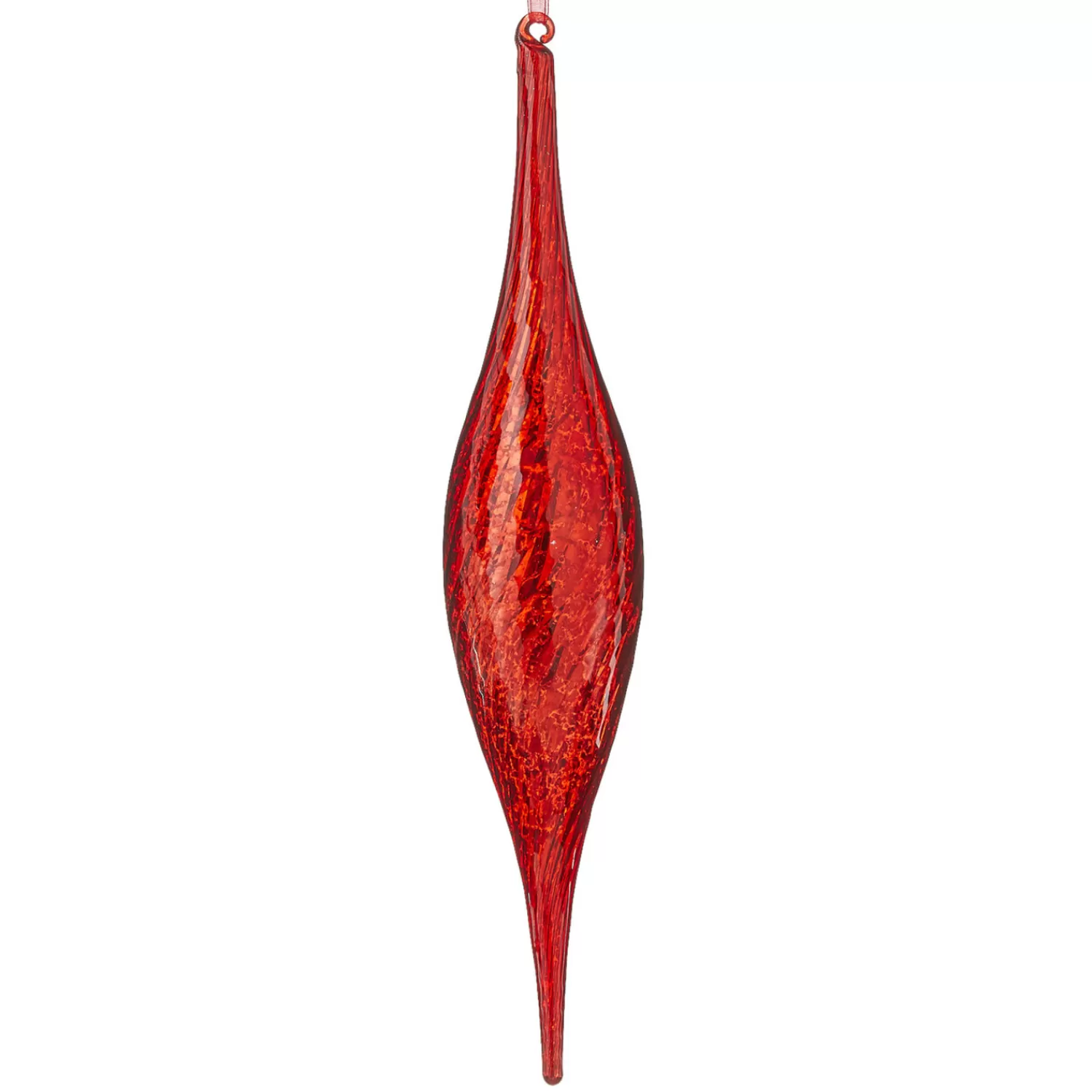The Jolly Christmas Shop Miscellaneous | Glass Ornaments | Raz 15" Large Red Mercury Glass Drop Christmas Ornament 4124578