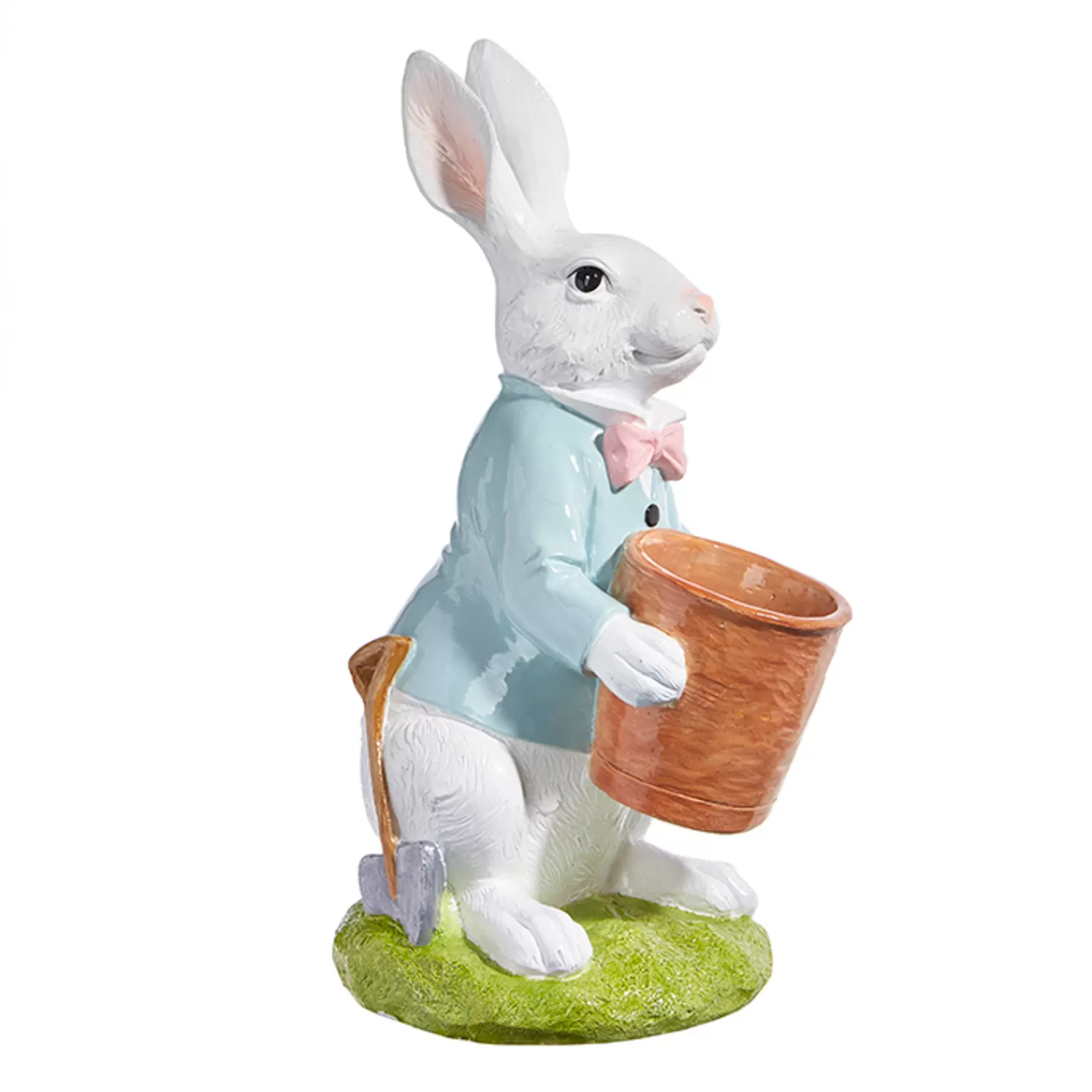 The Jolly Christmas Shop Figurines | Raz 18" Large Bunny With Pot Easter Decoration 4309840