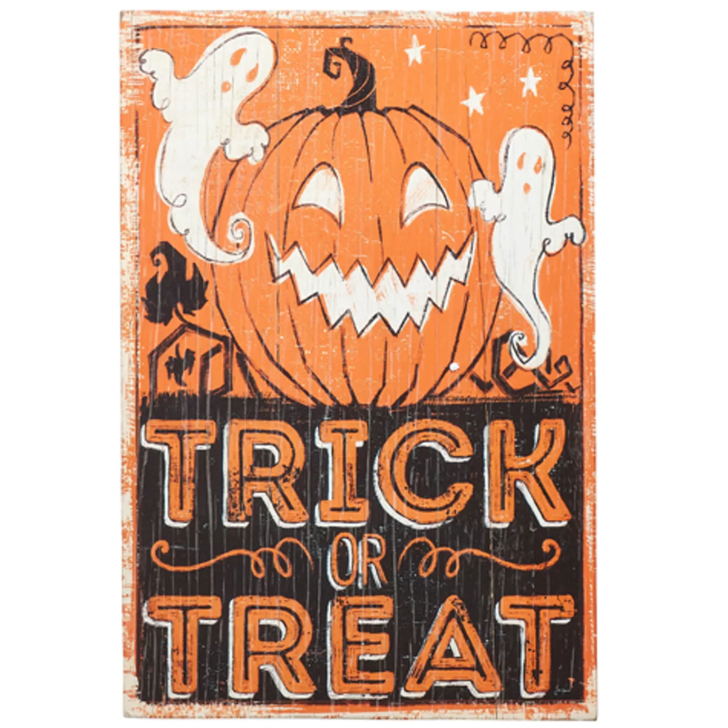 The Jolly Christmas Shop Halloween Signs | Raz 18" Trick Or Treat Wooden Halloween Sign 4428065