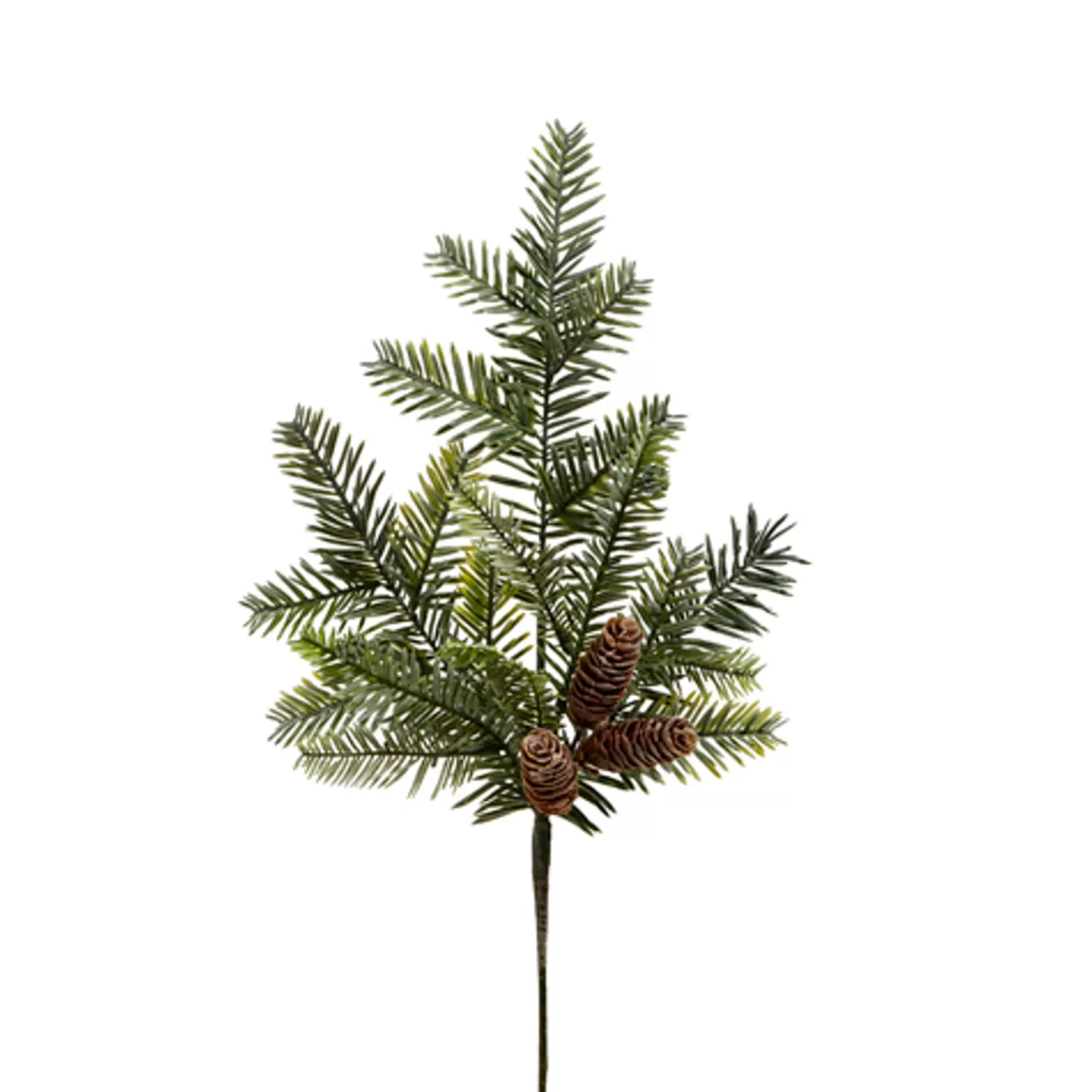 The Jolly Christmas Shop Oh Night Divine | Snow Christmas Decorations | Raz 20" Iced Pine And Pinecones Christmas Tree Spray F4424611