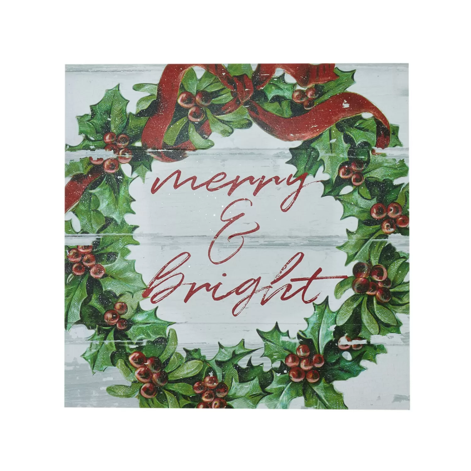 The Jolly Christmas Shop O Tannebaun | Cardinal Christmas Decorations | Raz 20" Merry And Bright Wooden Wall Art Christmas Sign 4116219