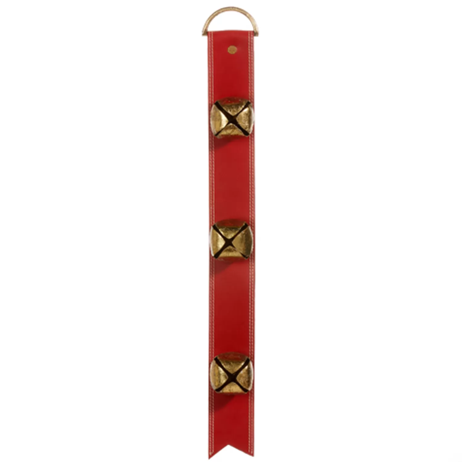 The Jolly Christmas Shop Sleigh Bells | Traditional Christmas Decorations | Raz 24" Or 32" Red Sleigh Bell Door Hanger Christmas Decoration
