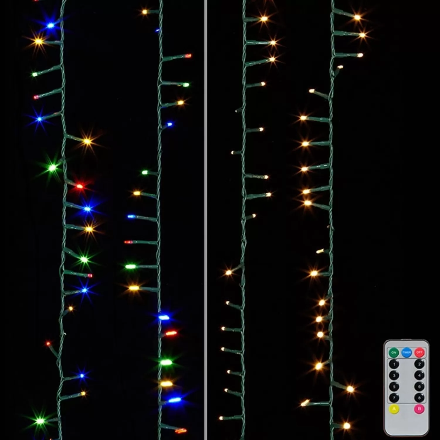 The Jolly Christmas Shop Led Lights | Compact Lights | Raz 36.5' Warm White And Multicolor Snake Garland Compact Lights G3837078