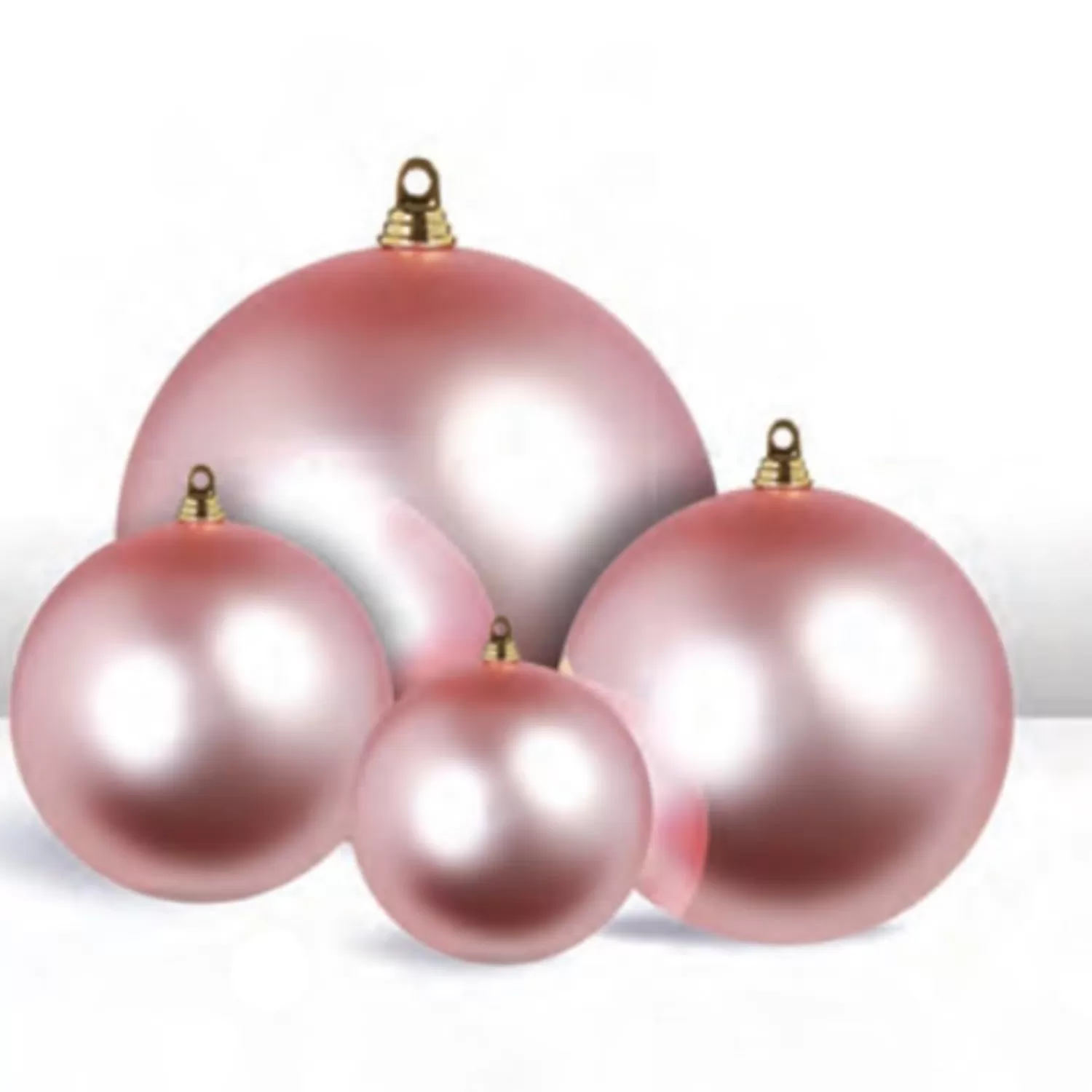 The Jolly Christmas Shop Valentines Day | Easter Ornaments | Raz 3", 4", 6", Or 10" Large Pink Matte Ball Christmas Ornaments