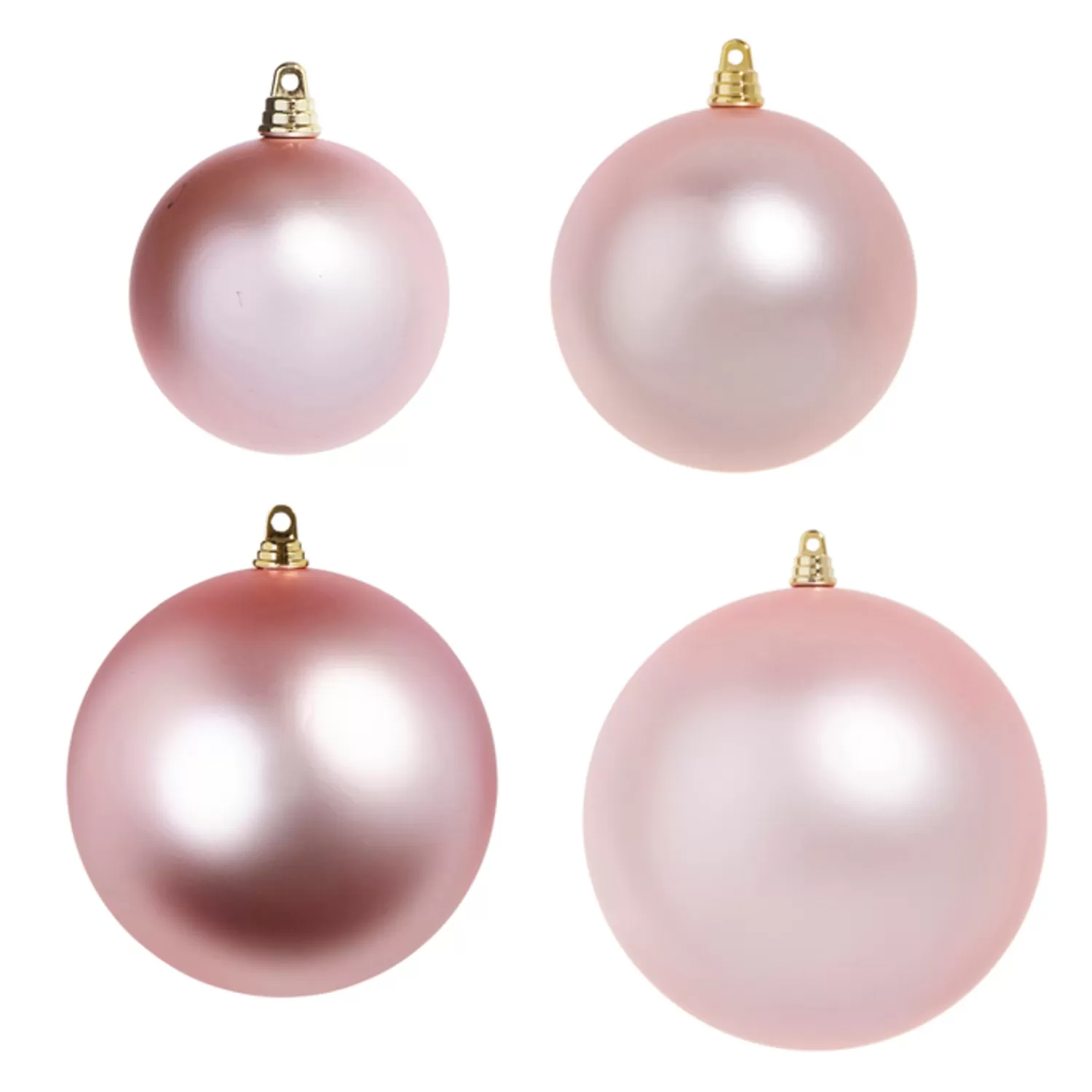 The Jolly Christmas Shop Valentines Day | Easter Ornaments | Raz 3", 4", 6", Or 10" Large Pink Matte Ball Christmas Ornaments