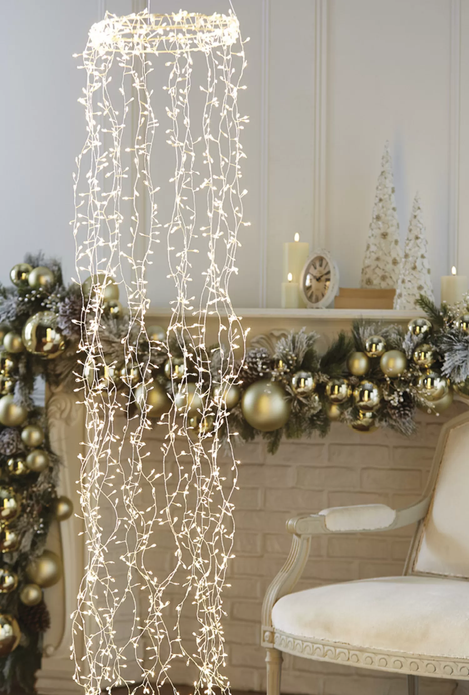 The Jolly Christmas Shop Outdoor Lighted Decorations | Led Lights | Raz 5.5' Hanging Pendant Cluster Light Christmas Decoration L4240615
