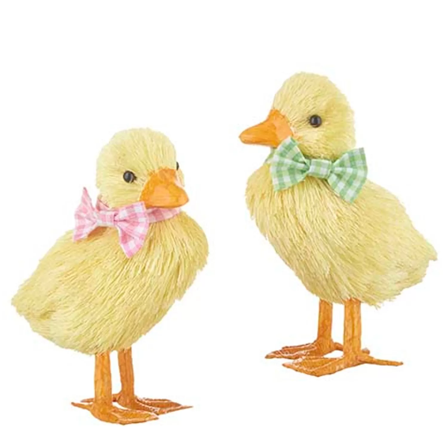 The Jolly Christmas Shop Figurines | Raz 5.5" Sisal Ducks Easter Decoration Set Of 2 4253306