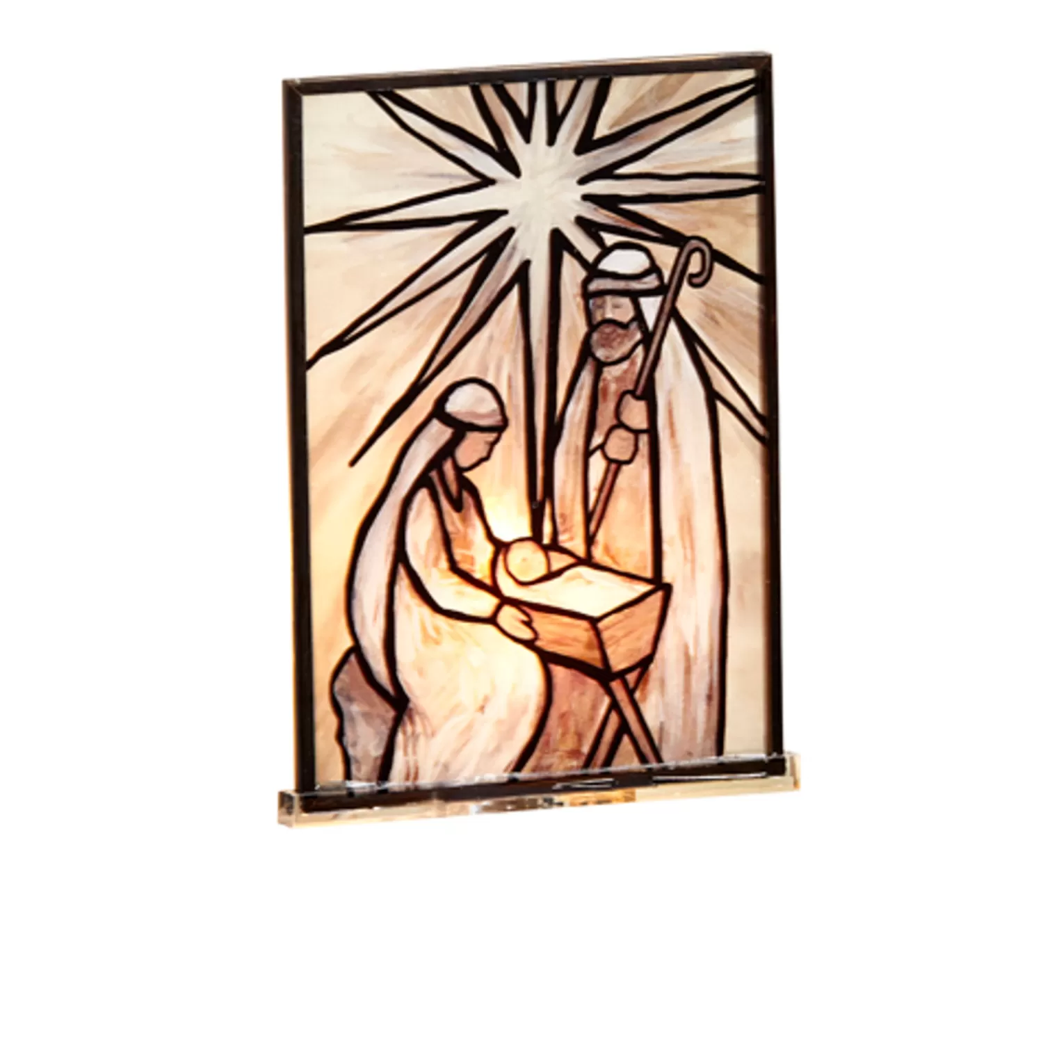The Jolly Christmas Shop Oh Night Divine | Religious | Raz 6.25" North Star Holy Family Christmas Night Light 4419079