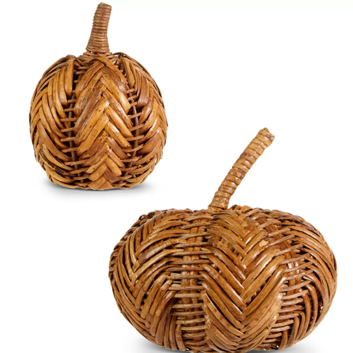 The Jolly Christmas Shop Fall Home Decor | Halloween Indoor Decorations | Raz 6.5" Or 9" Wicker Pumpkin Fall Or Halloween Decoration