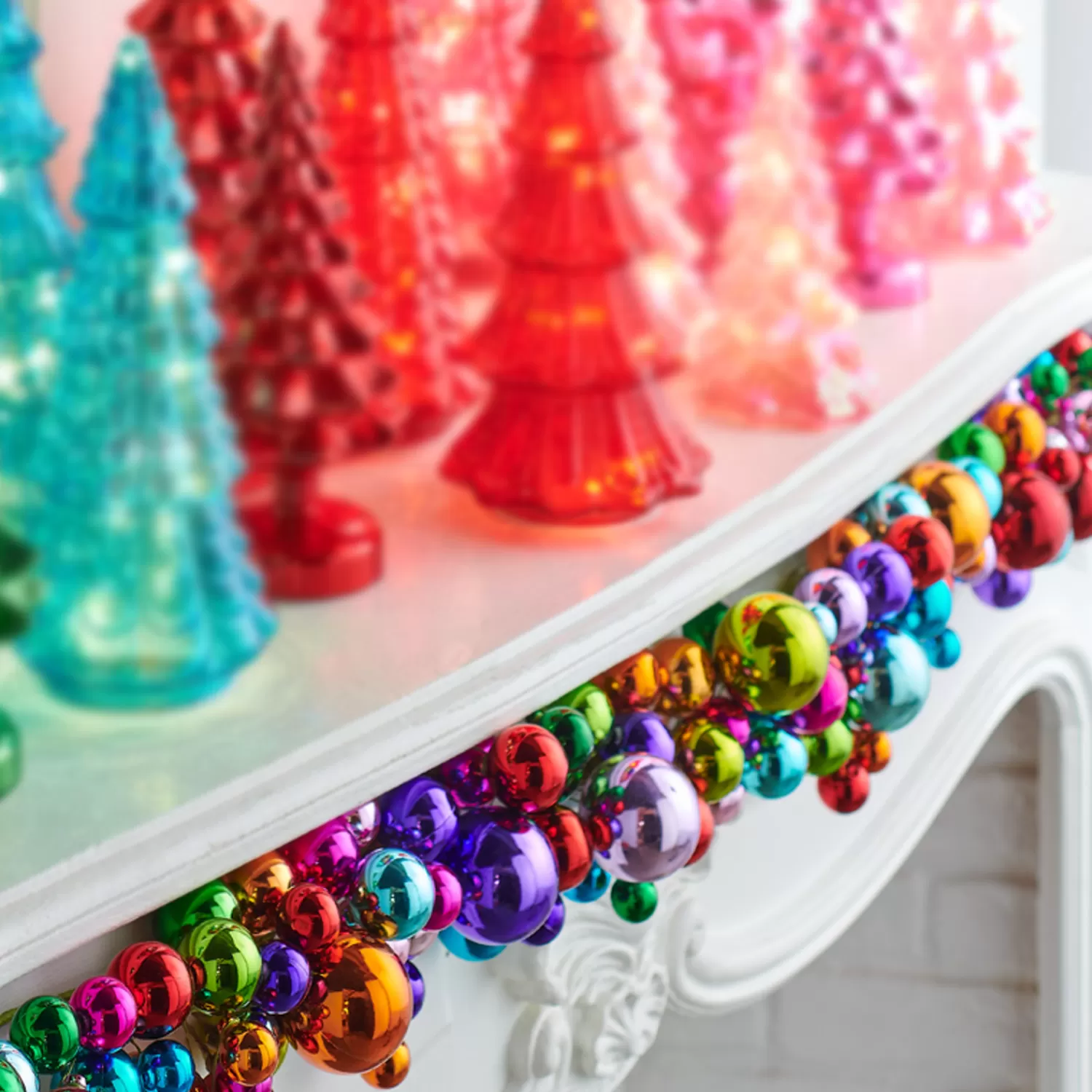 The Jolly Christmas Shop The Candy Shop | Oh Night Divine | Raz 6' Multicolor Ball Christmas Garland G4202280