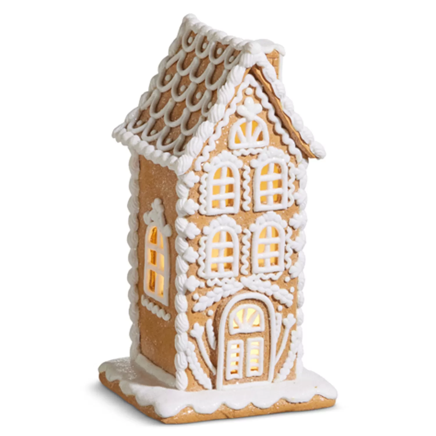 The Jolly Christmas Shop Gingerbread | Gingerbread Lane | Raz 6" Or 10" Lighted Christmas Gingerbread Town House Decoration