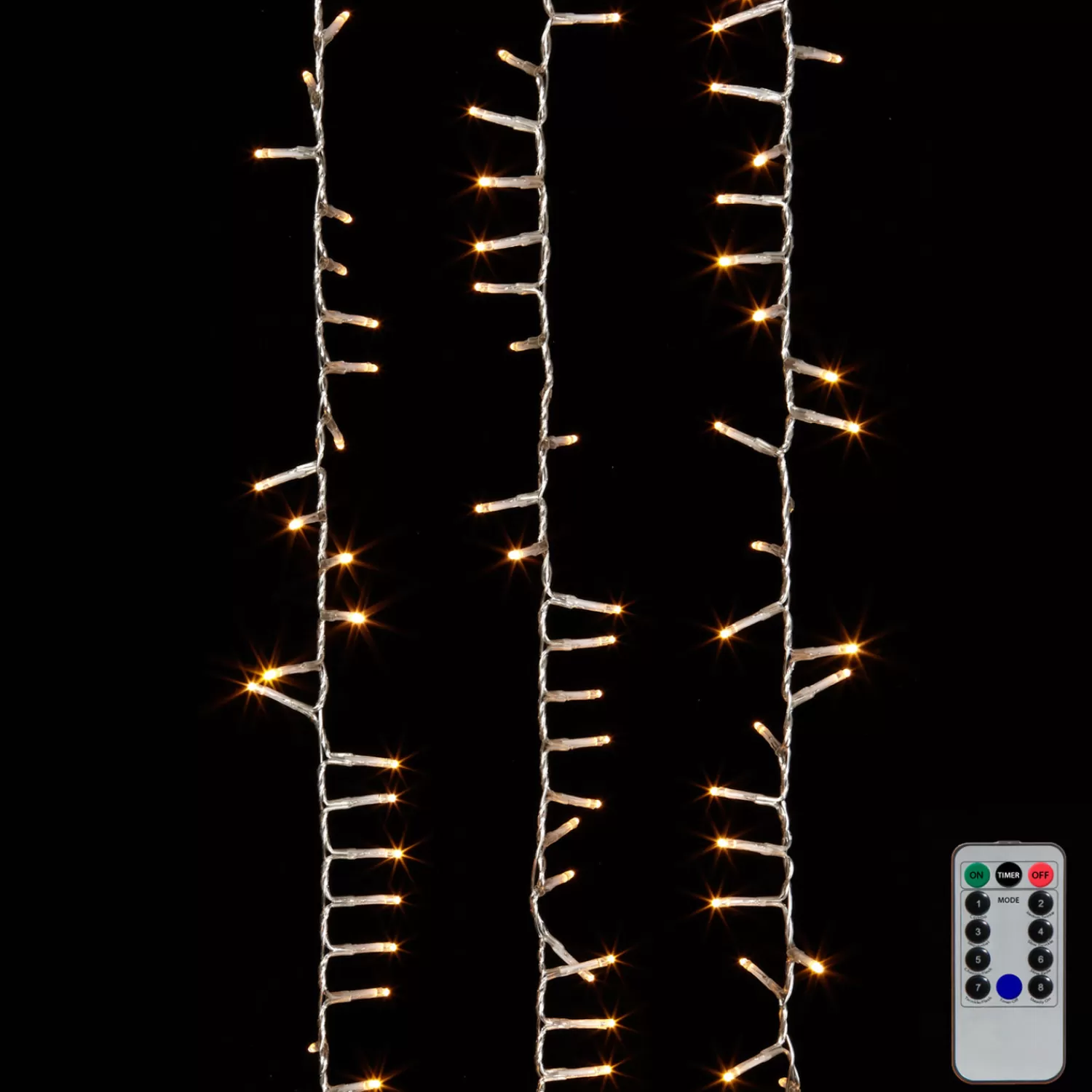 The Jolly Christmas Shop Led Lights | Compact Lights | Raz 73.8' Snake Compact Lights On Clear Wire With White Lights Christmas Light Strand G3937038