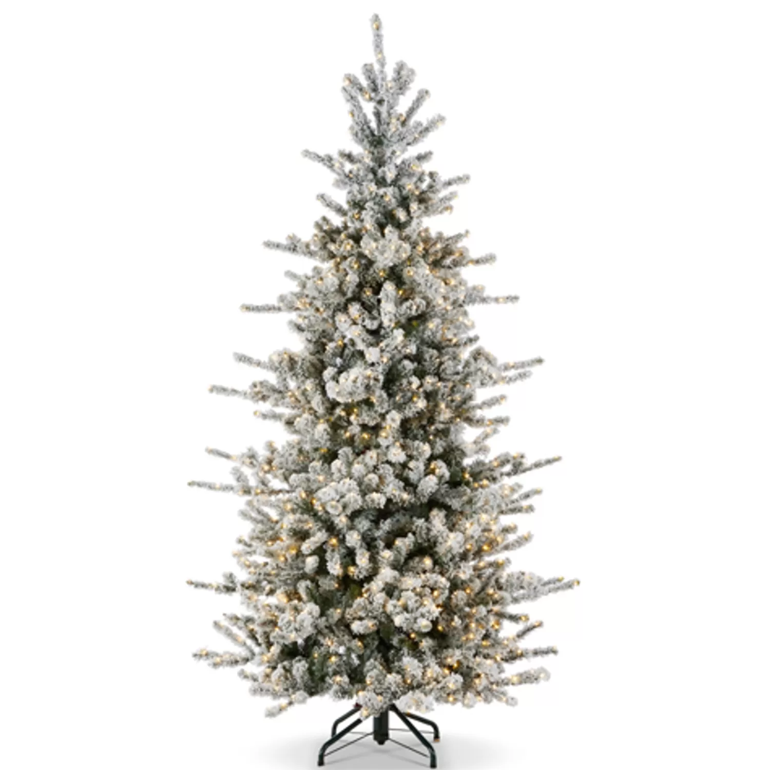 The Jolly Christmas Shop Snowflake Soiree | Gingerbread Lane | Raz 7.5', 9', Or 12' O Tannenbaum Snowy Rocky Mountain Spruce Christmas Tree With LED Lights